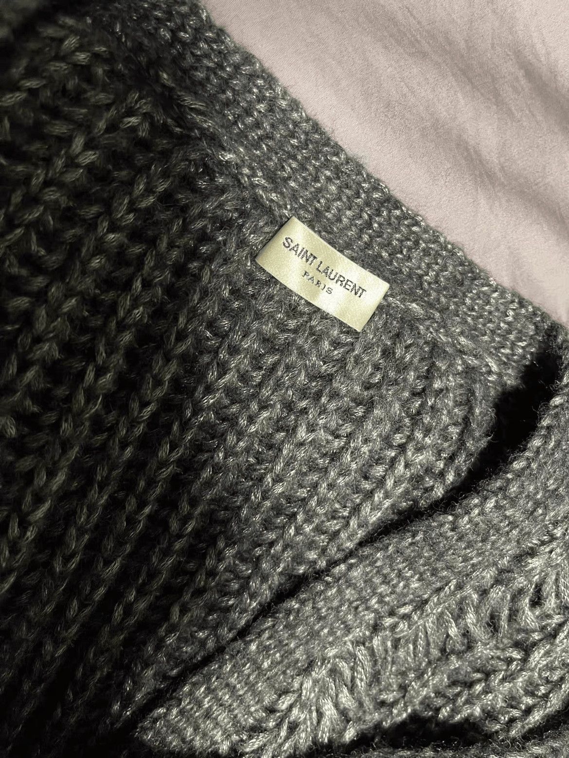 Saint Laurent Paris Saint Laurent Paris 16SS OS Distressed Knitwear Cardigan Size US XS / EU 42 / 0 - 3 Thumbnail