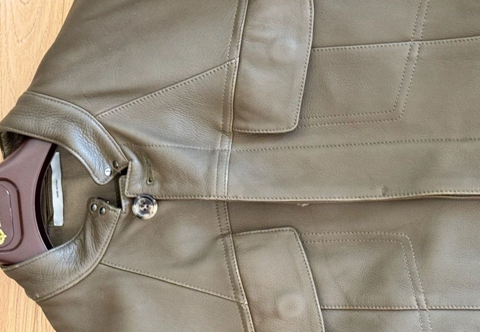 Saint Laurent Paris × Yves Saint Laurent Saint Laurent olive green genuine leather jack2412-Nextarrow Size US M / EU 48-50 / 2 - 5 Thumbnail