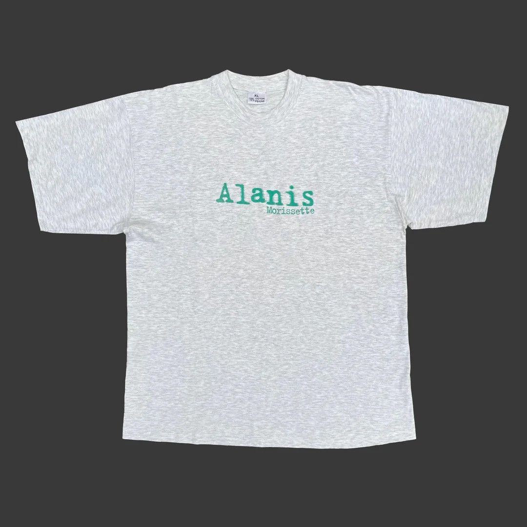 Band Tees Alanis Morissette 1996 90s Vintage Band Tour Concert T-Shirt Size US XL / EU 56 / 4 - 1 Thumbnail