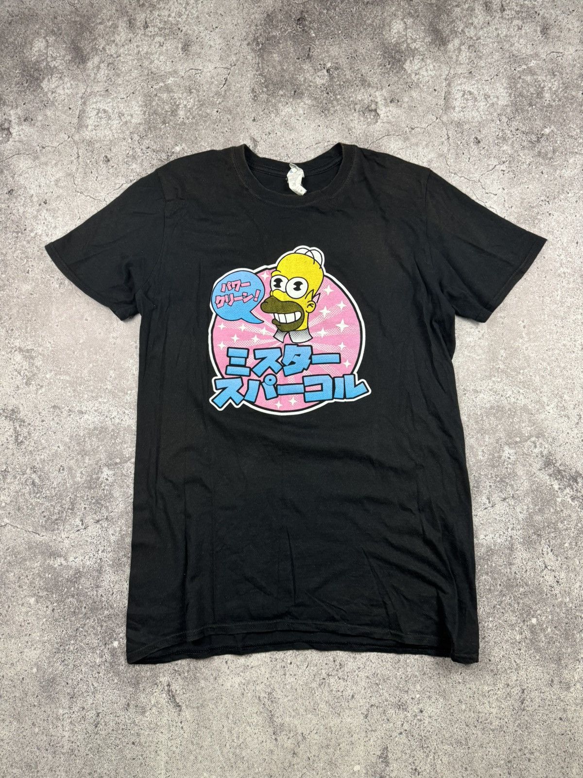 Japanese Brand × The Simpsons × Vintage Vintage Simpson Homer Japanesse symbol Faded t shirt Size US M / EU 48-50 / 2 - 1 Thumbnail