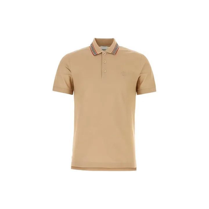 Burberry Burberry Burberry Tan Short Sleeve Polo Shirt-2507 Size US L / EU 52-54 / 3 - 2 Thumbnail
