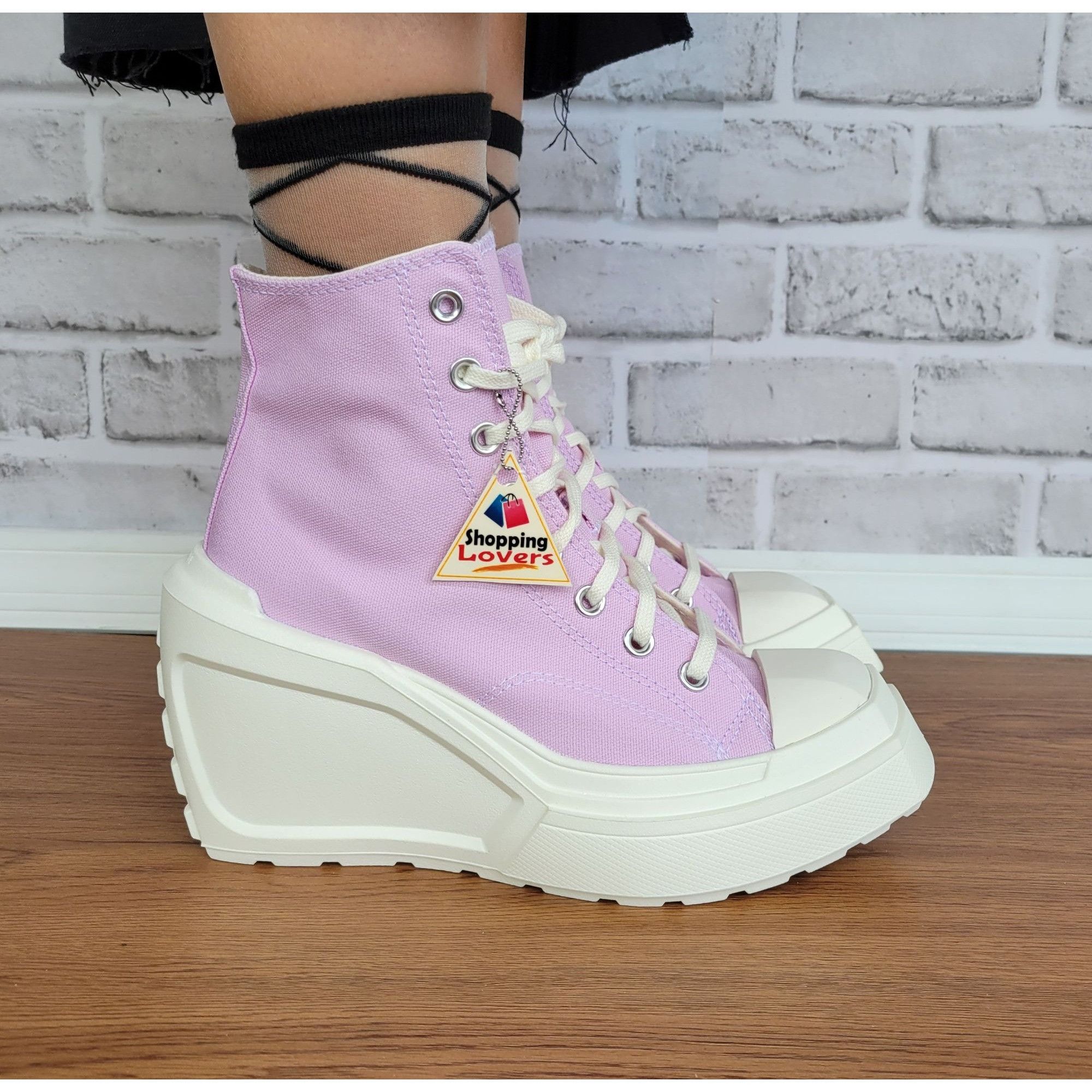 Converse ❤️❤️Converse Chuck 70 De Luxe Wedge Platform Hi Shoes 9.5 Pu Size US 9.5 / IT 39.5 - 7 Thumbnail