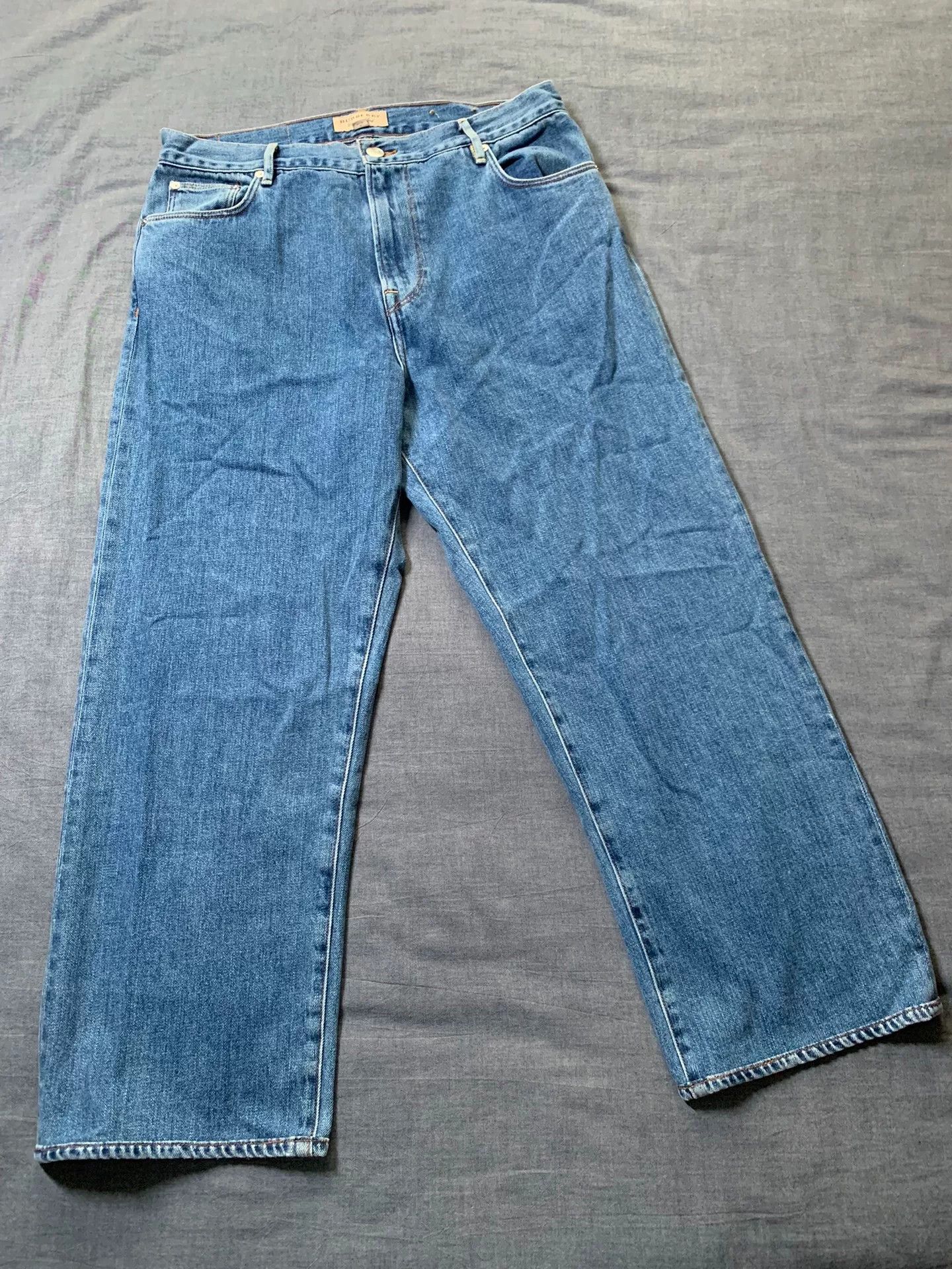 Burberry Burberry Horse Print Wide-Leg Jeans Size 31" - 1 Thumbnail
