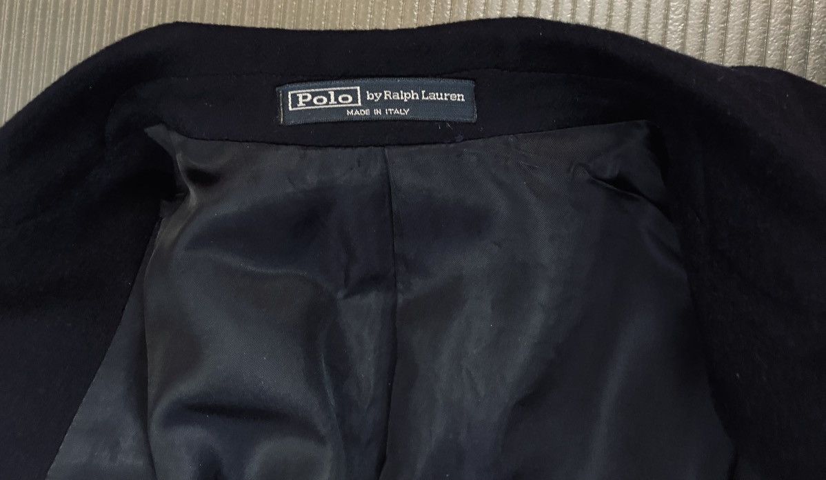 PRL 🇮🇹 Navy Cashmere Heritage Topcoat Made in Italy 38