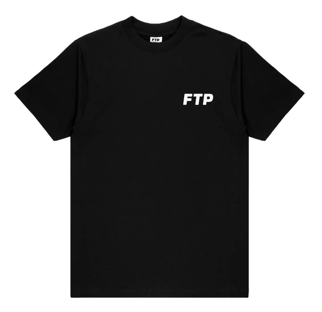 Fuck The Population FTP FUCKTHEPOPULATION Flocked logo tee BLACK sz Large Size US L / EU 52-54 / 3 - 1 Thumbnail