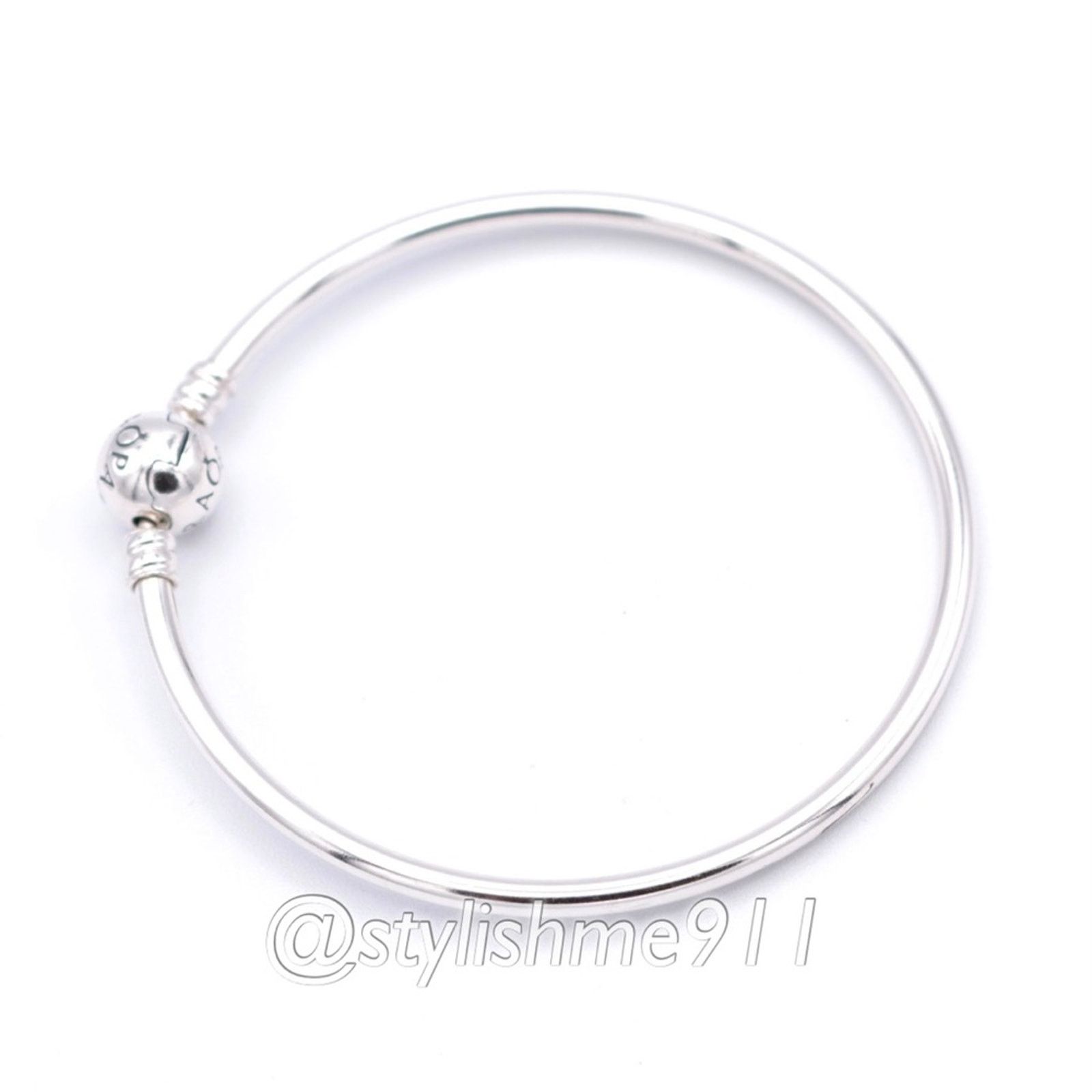 pandora Authentic PANDORA Bangle Bracelet with Pandora Clasp Size ONE SIZE - 4 Thumbnail