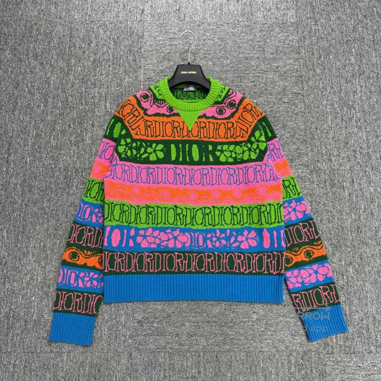 Dior Dior Colorful striped old-fashioned wool sweater| Size US S / EU 44-46 / 1 - 1 Thumbnail
