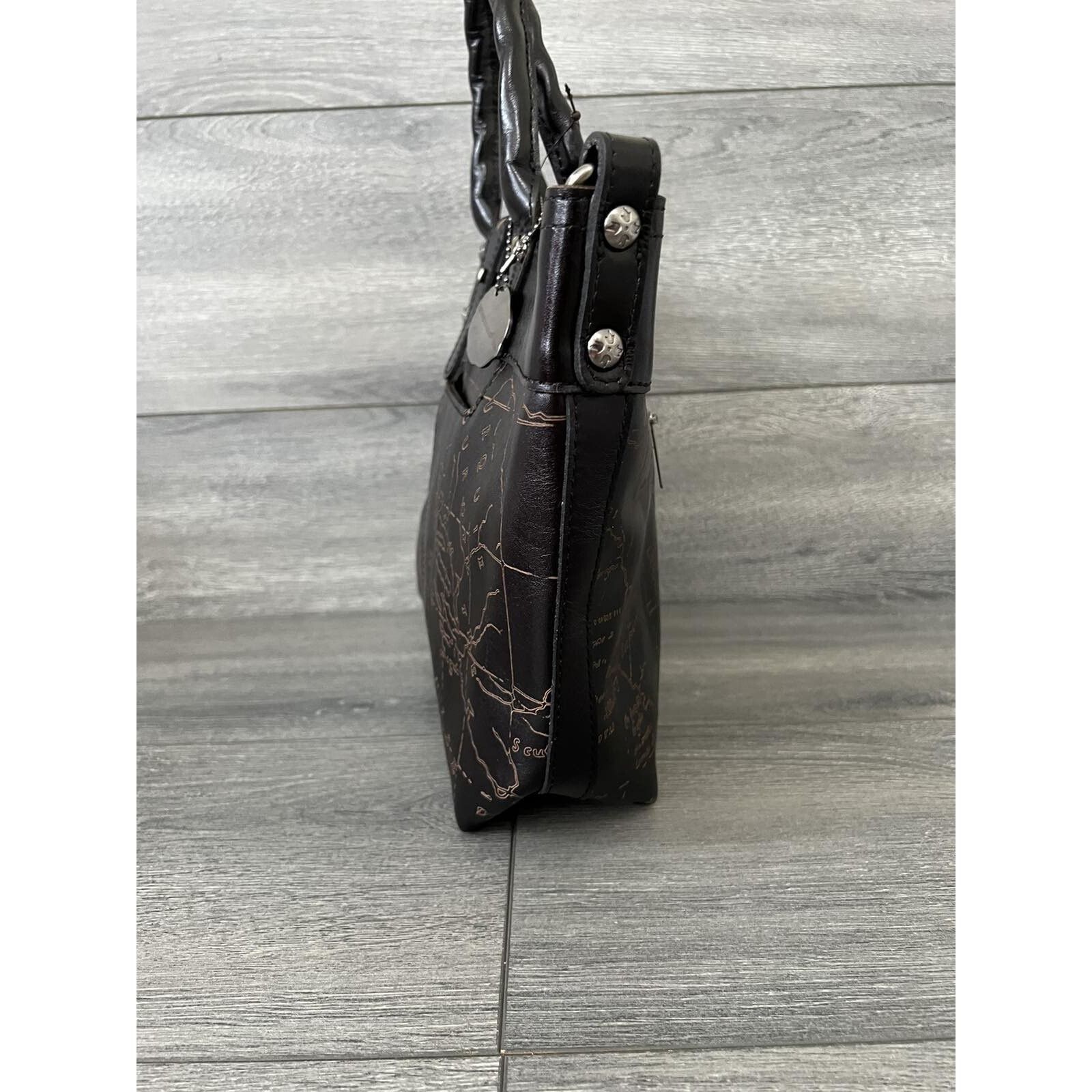 Patricia Nash Patricia Nash Crossbody Tote Black Laser Map Bag A396721 Size ONE SIZE - 8 Thumbnail