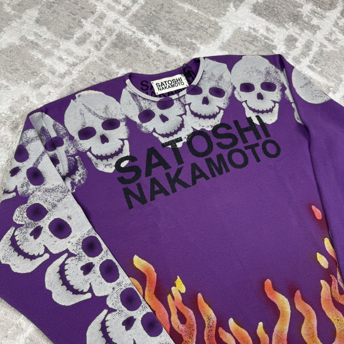 Satoshi Nakamoto lost boys skull long sleeve thermal shirt Size US M / EU 48-50 / 2 - 5 Thumbnail