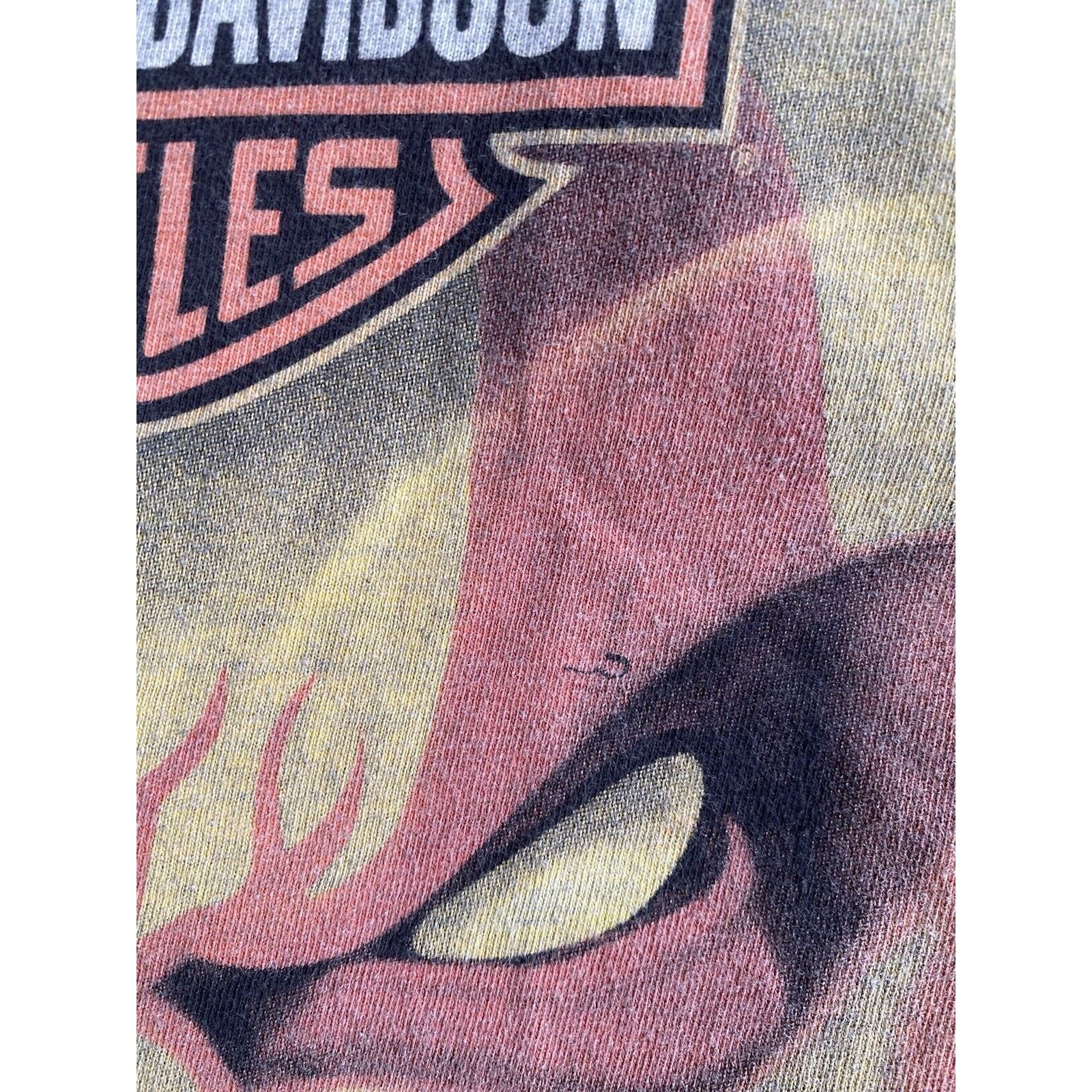Harley Davidson Vintage Y2K Harley Davidson Clown Double Sided Shirt Size US XXL / EU 58 / 5 - 10 Thumbnail