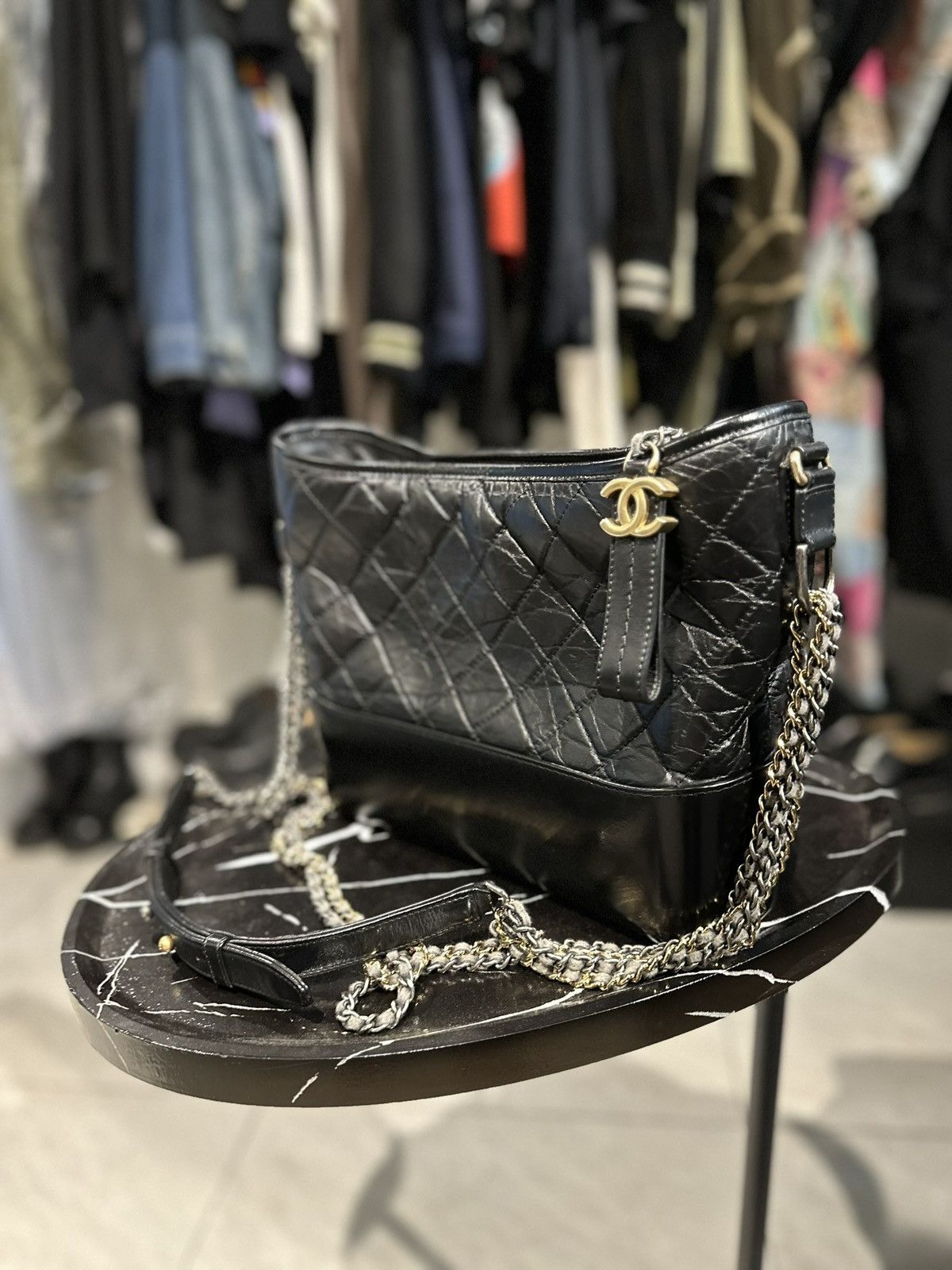 Chanel Gabriel De Chanel Large Hobo Chain Shoulder Bag