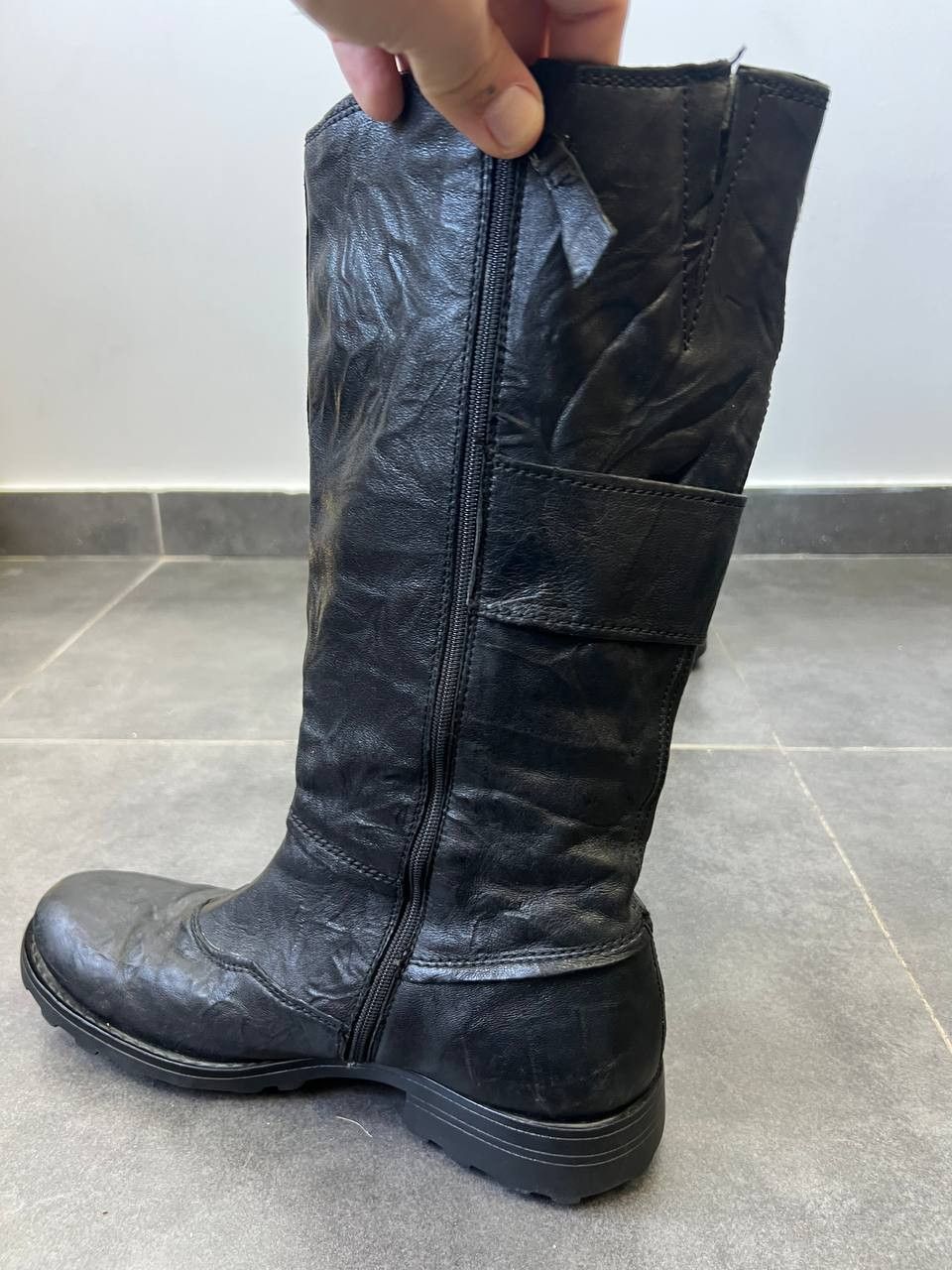 A.S.98 AS98 Scar Stitching Leather Boots Y2K Vintage Archive Opium Size US 9 / EU 42 - 3 Thumbnail