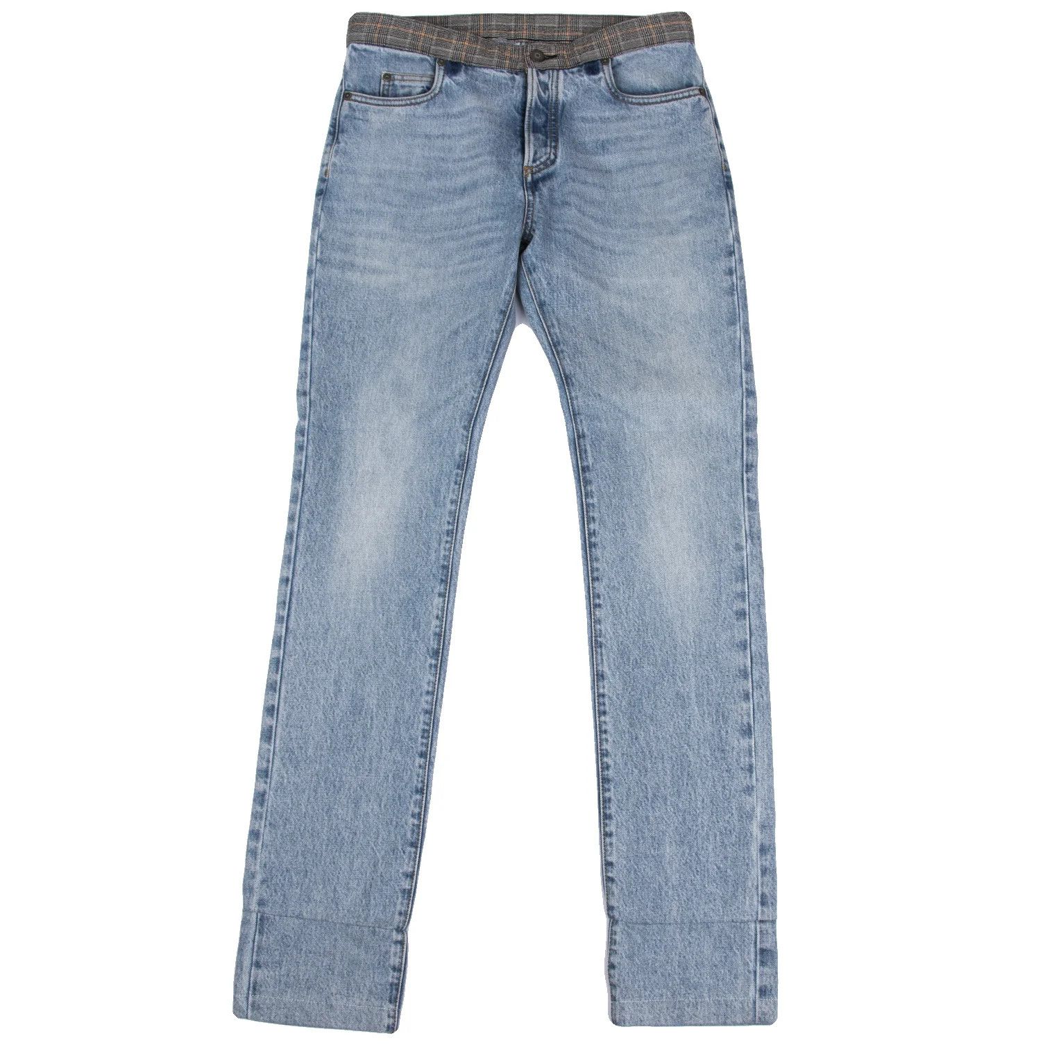 Maison Margiela Slim Reconstructed Denim Pants in Indigo Light Size US 30 / EU 46 - 1 Thumbnail