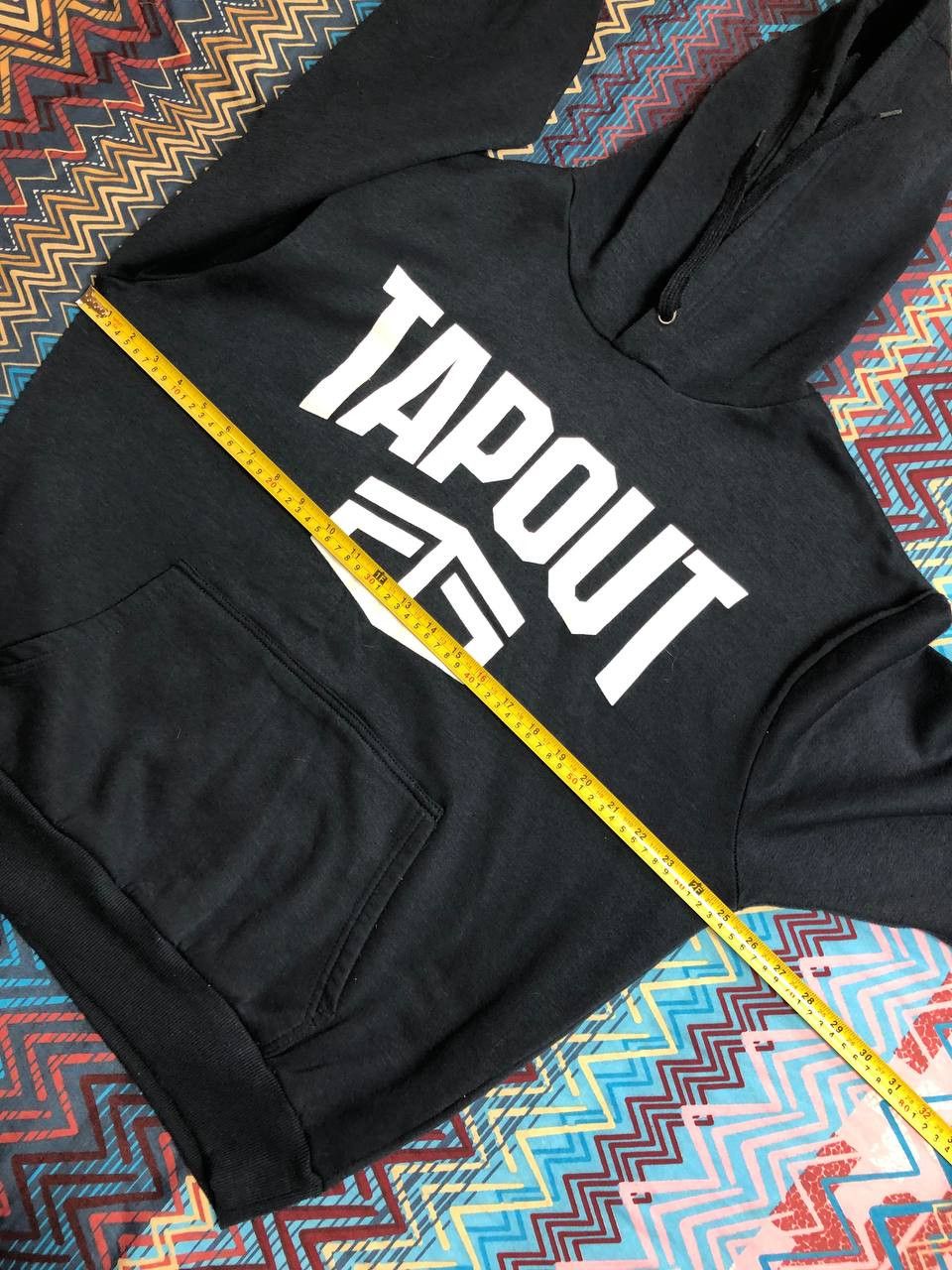 Tapout vintage streetwear TAPOUT big logo black Sweatshirt hoodie Size US L / EU 52-54 / 3 - 9 Thumbnail