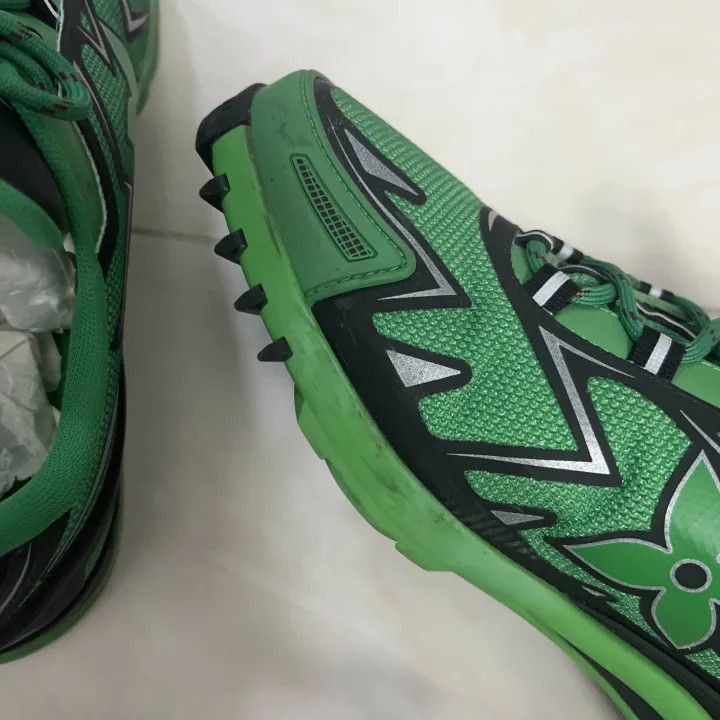 Louis Vuitton Louis Vuitton Sprint Green Lifestyle Sneakers for Men -2508 Size US 9.5 / EU 42-43 - 3 Thumbnail