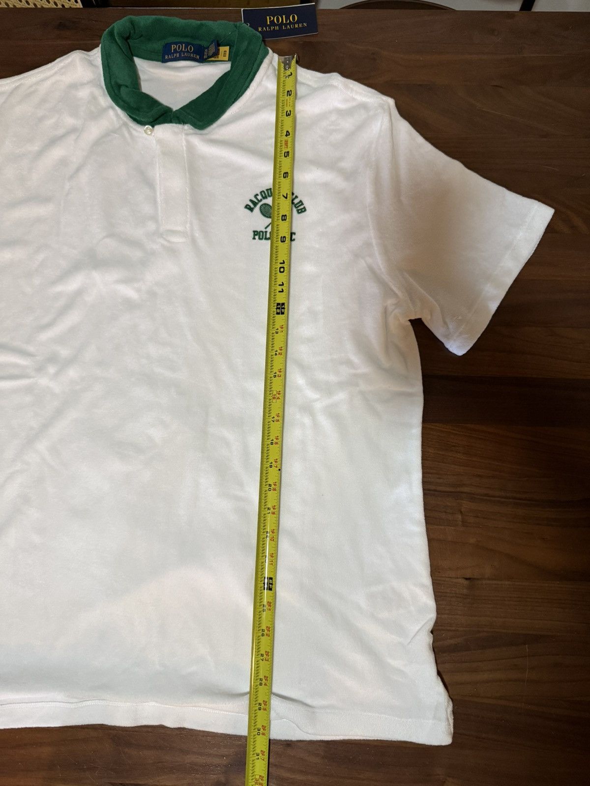 Polo Ralph Lauren Polo Ralph Lauren Standard Fit Terry Tennis Shirt White XL Size US XL / EU 56 / 4 - 12 Thumbnail