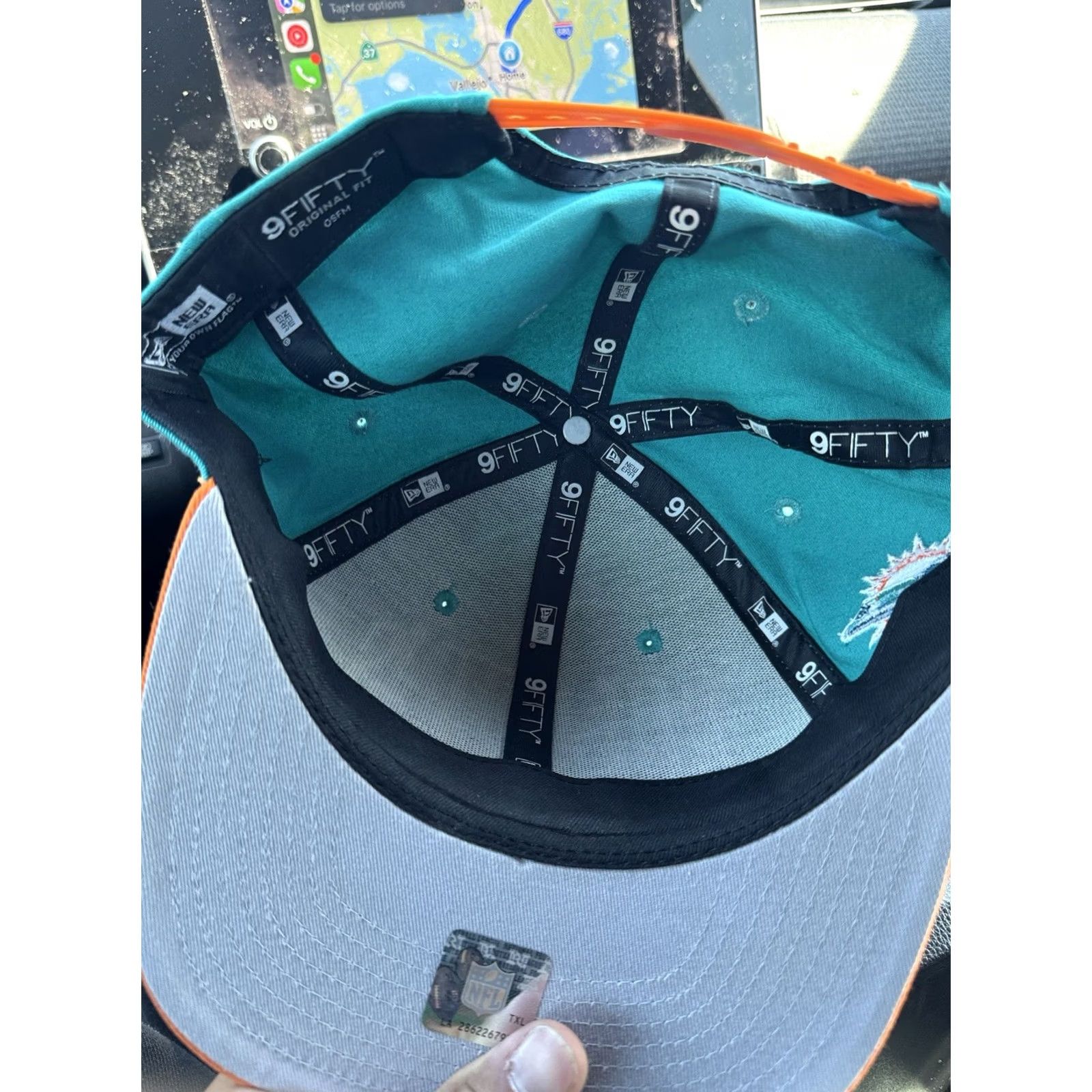 New Era New Era 9Fifty Miami Dolphins NFL Football Snapback Hat Men One Size Multicolor Snapback Size ONE SIZE - 3 Thumbnail