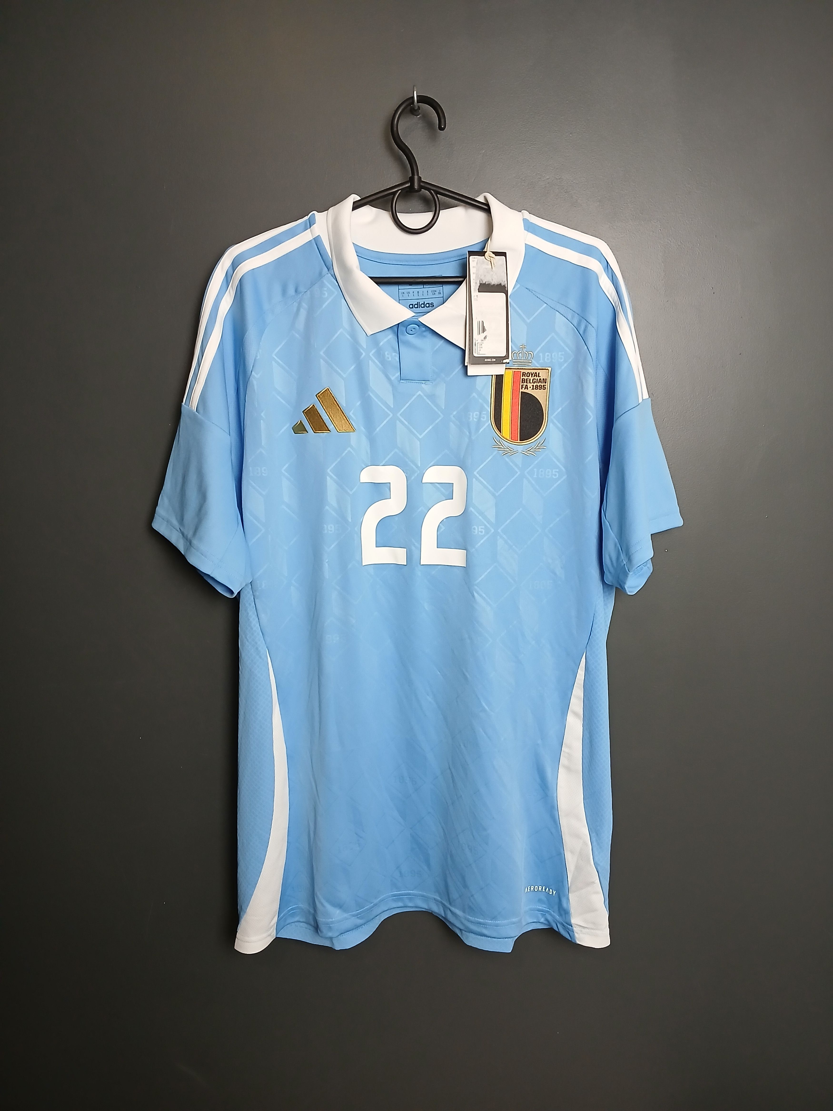 Adidas New Belgium National Football Team Doku Jersey T-Shirt Size US L / EU 52-54 / 3 - 2 Thumbnail