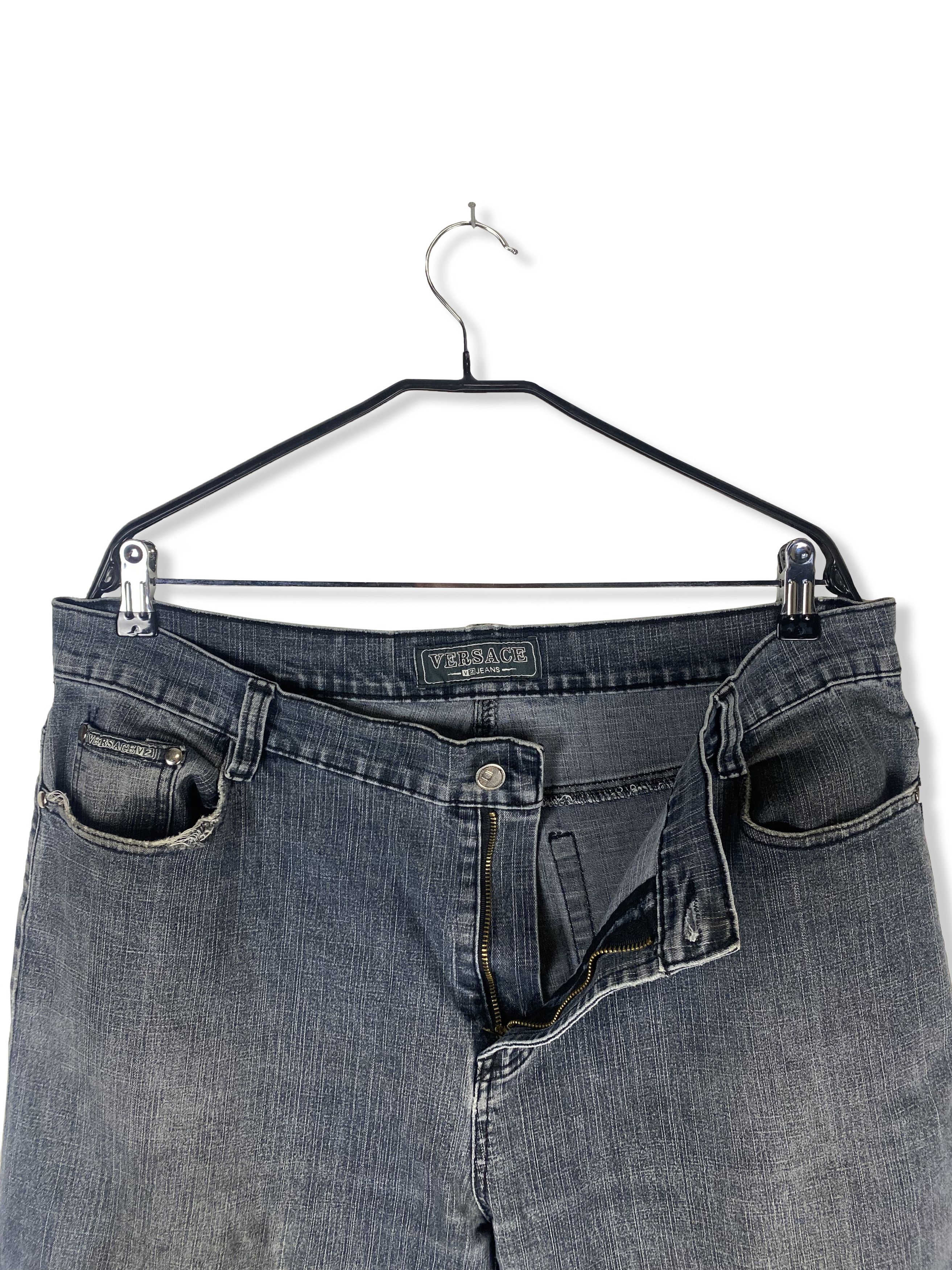 Versace 90s Vintage VERSACE V2 Denim Jeans M426 Size US 37 - 8 Thumbnail