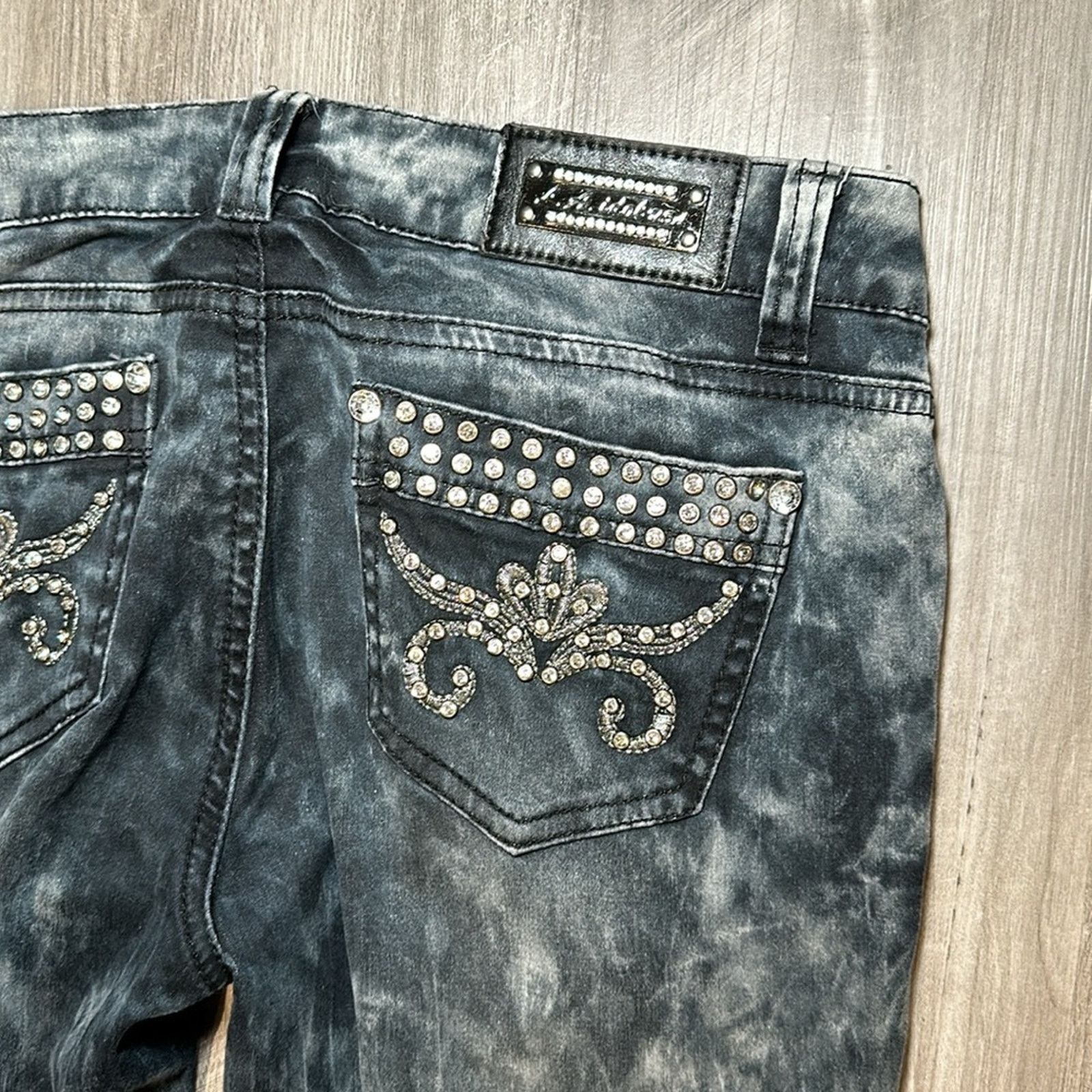 Other L.A. Idol Skinny Jeweled Jeans - 11 Size 31" - 4 Thumbnail