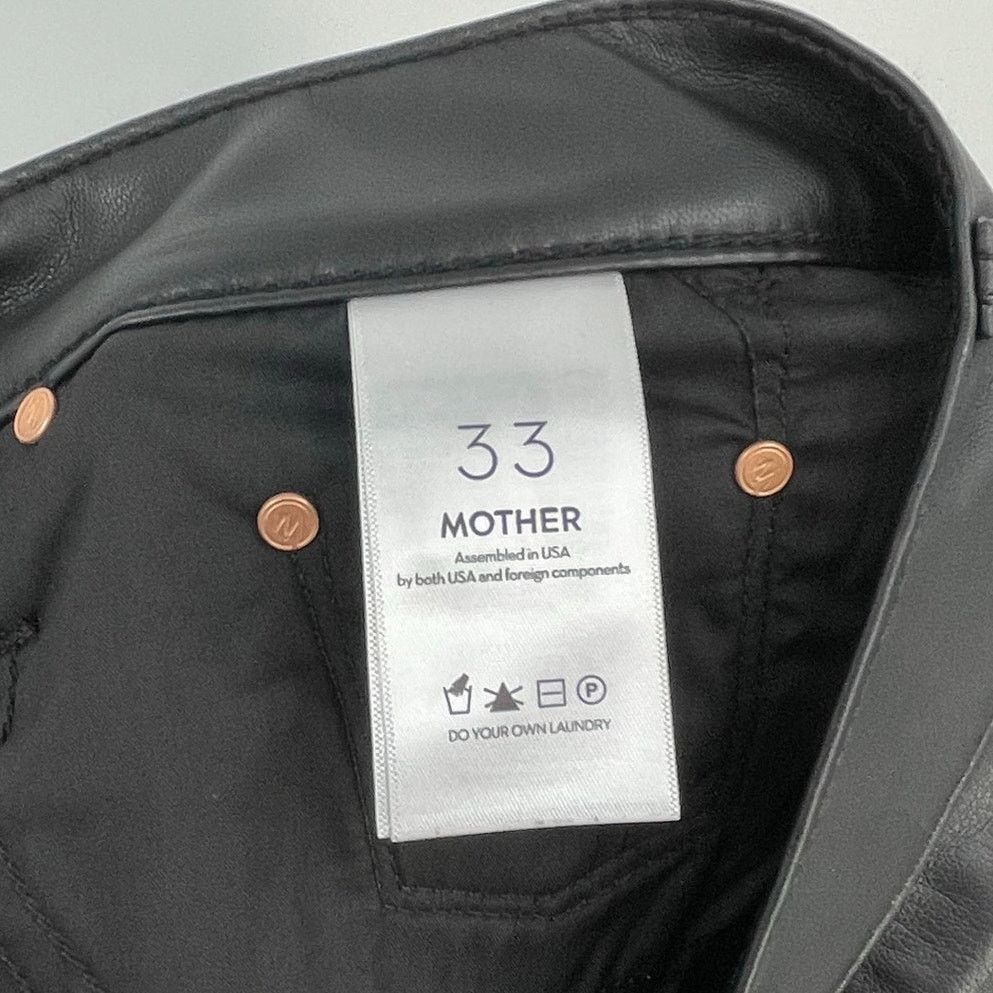 MOTHER MOTHER | NWT The Rambler Zip Ankle Black 33 Plus Size Size 33" - 14 Thumbnail