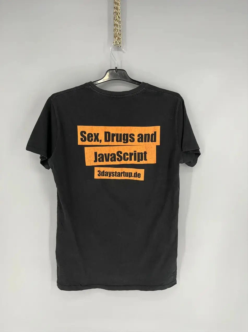 Vintage Vintage Y2K Sex & Drugs & Javascript Tee Streetwear 90s Size US L / EU 52-54 / 3 - 1 Thumbnail