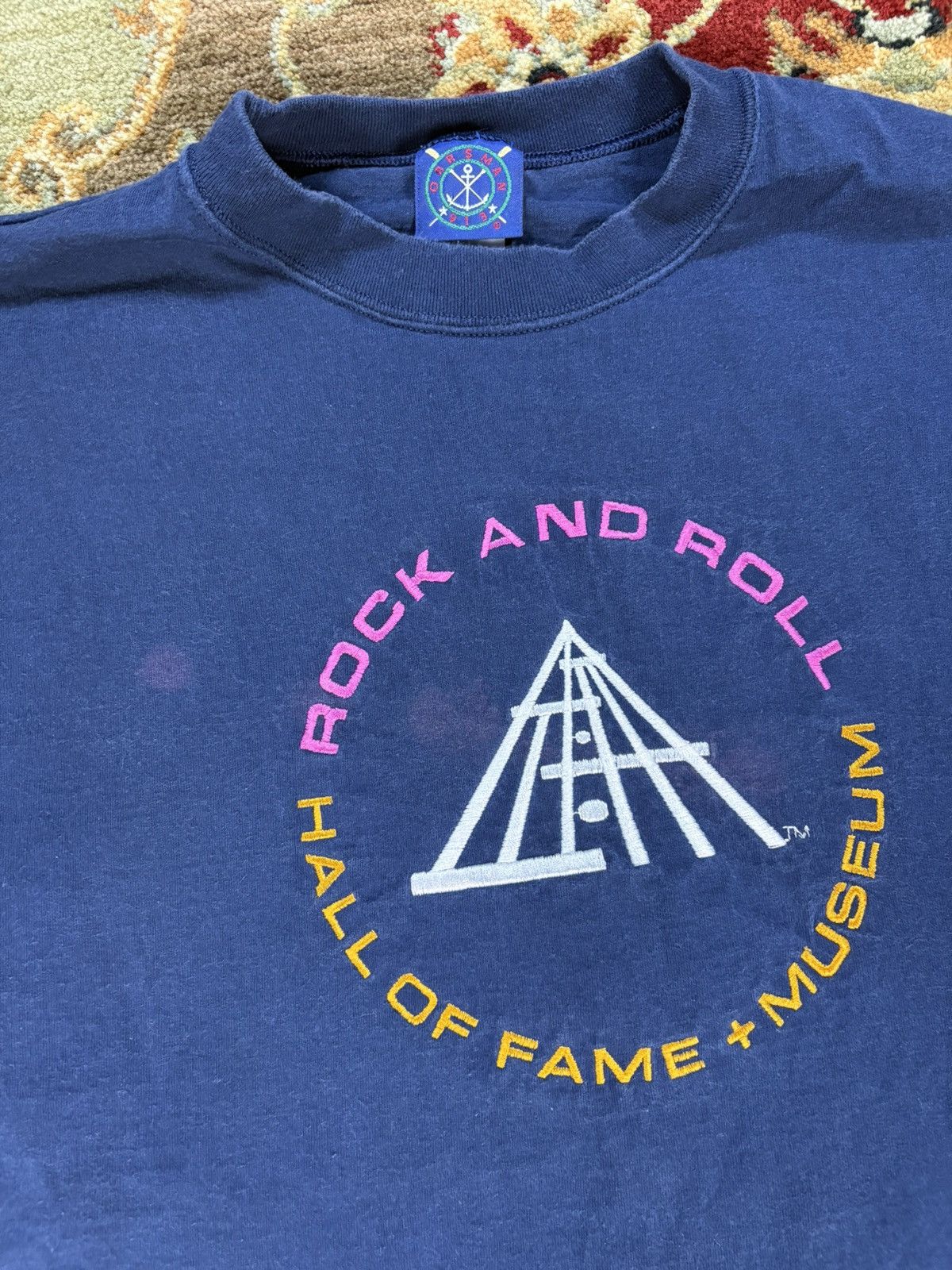 Band Tees × Vintage 1990s Hall of Fame Museum Rock and Roll T-shirt Size US L / EU 52-54 / 3 - 3 Thumbnail
