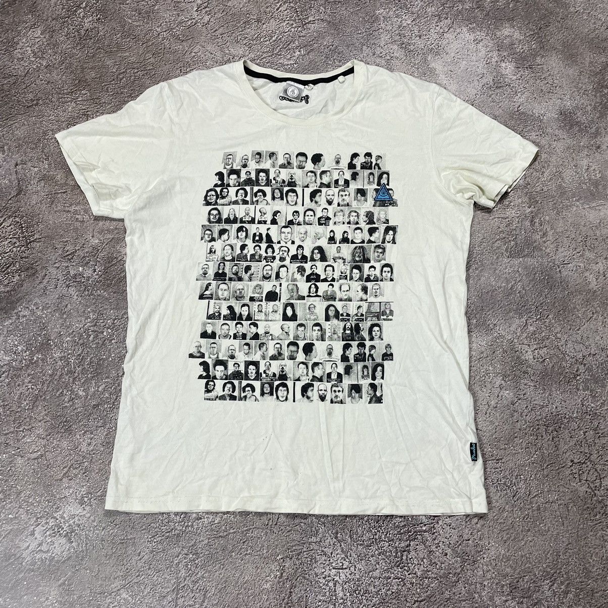 Vintage Vintage Y2K All Over Print Graphic Tee Mugshots Streetwear X Size US XL / EU 56 / 4 - 3 Thumbnail