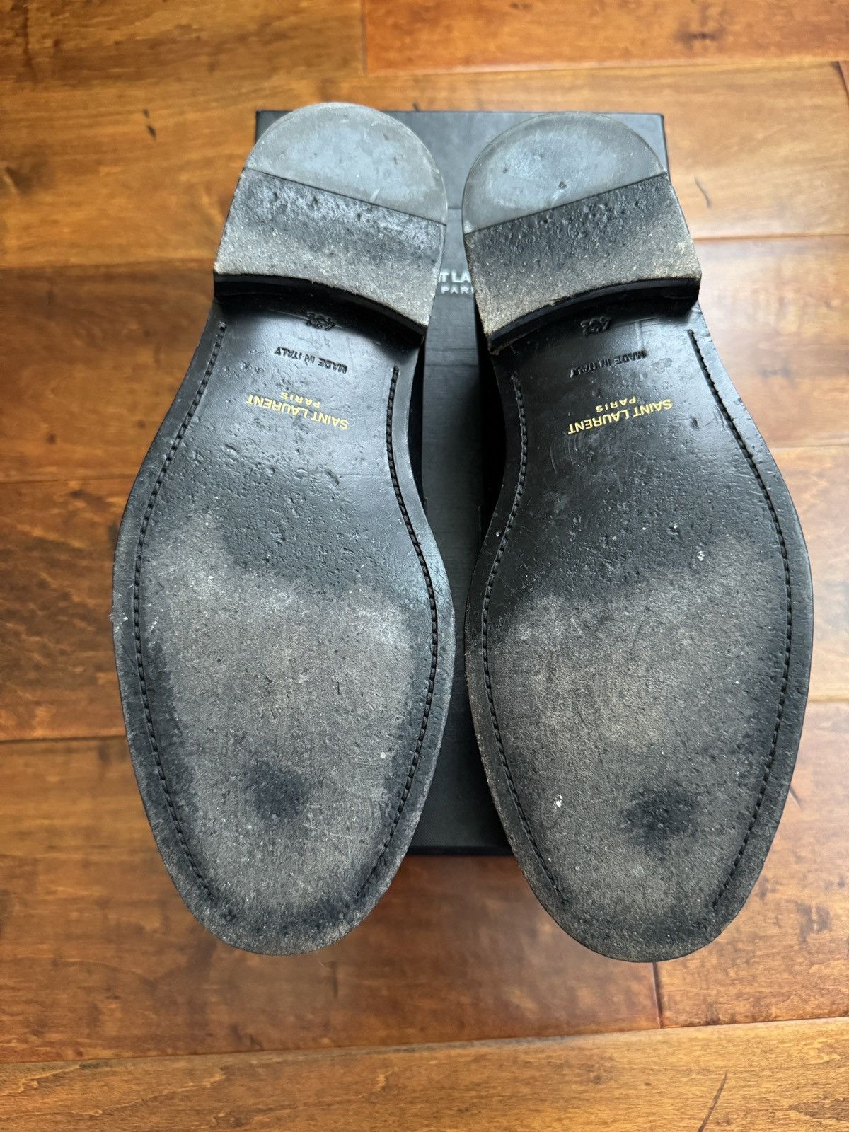 Saint Laurent Paris Two Tone Penny Loafer Size US 9.5 / EU 42-43 - 6 Thumbnail