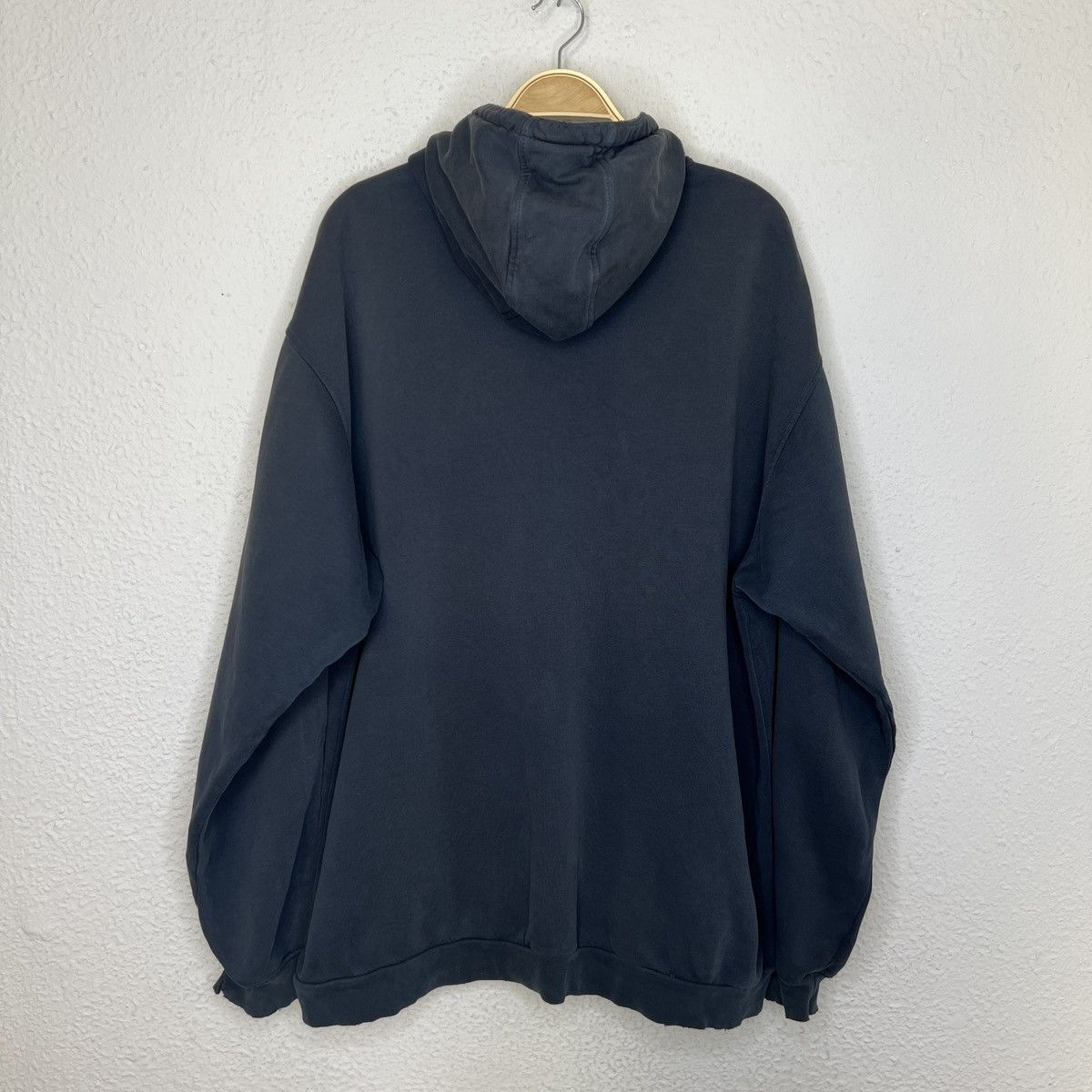 Nike Vintage Nike Hoodie Big Spellout Logo Swoosh Navy Faded 90s Size US XXL / EU 58 / 5 - 8 Thumbnail