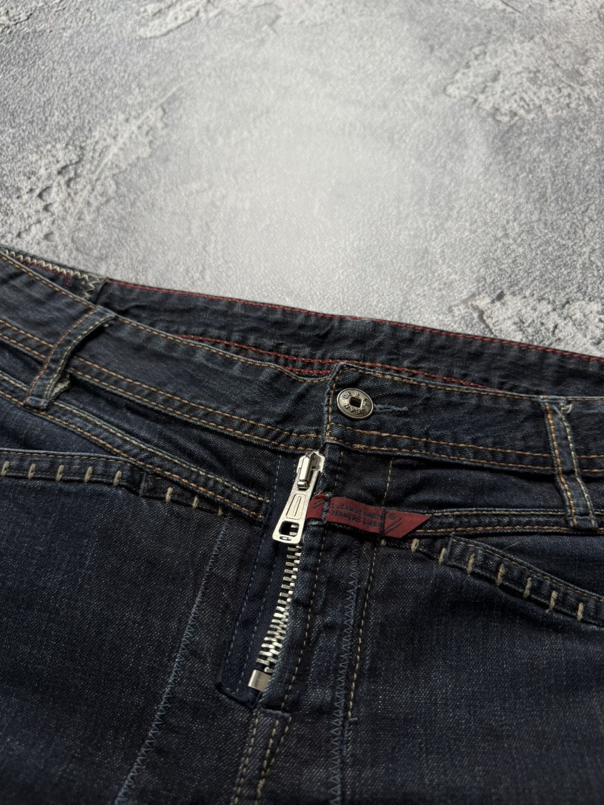 Marithe + Francois Girbaud M+Fg Avant Gard Button Hem Biker Jeans Style Balmain Slimane Size 30" / US 8 / IT 44 - 10 Thumbnail