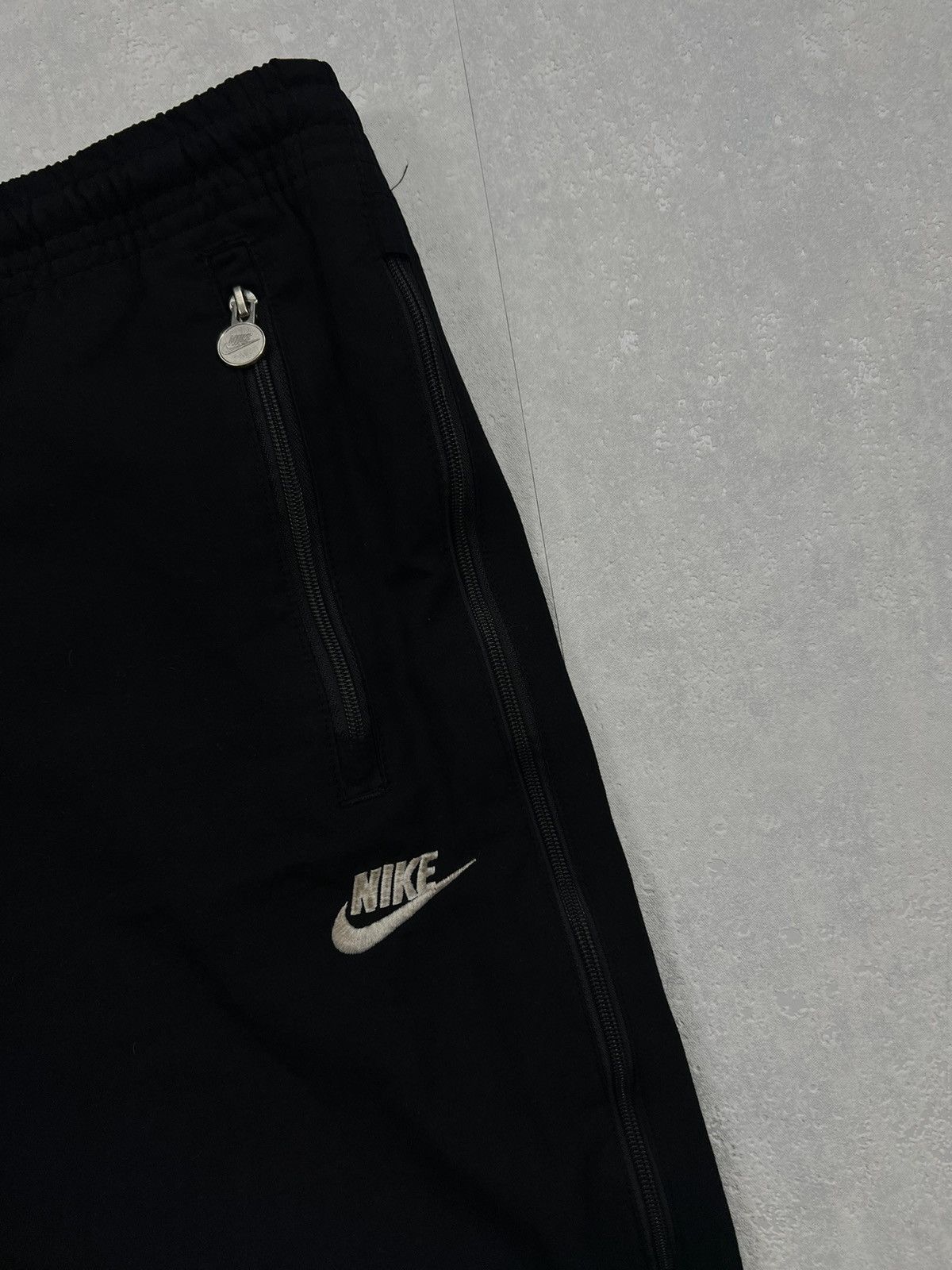 Nike 00’s NIKE RETRO FULL ZIP TRACK PANTS BAGGY SWOOSH LOGO Size US 34 / EU 50 - 4 Thumbnail