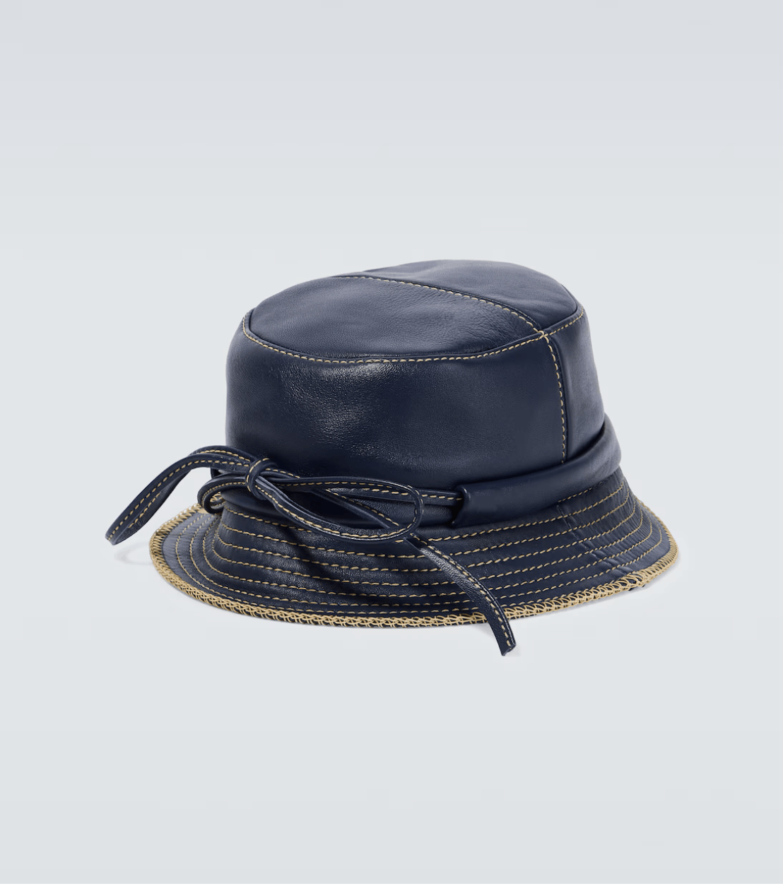 Jacquemus Le Bob Mentalo leather bucket hat Size ONE SIZE - 5 Thumbnail