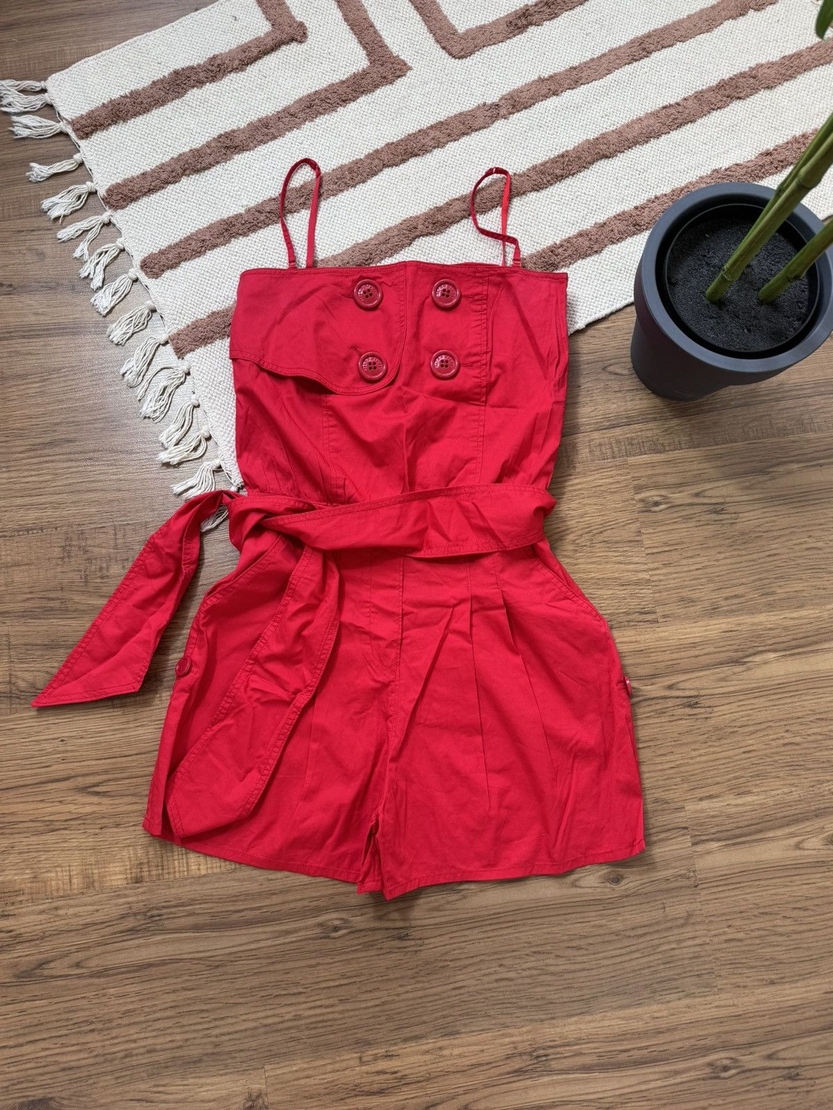 Miss Sixty × Vintage VINTAGE MISS SIXTY 2000s RED OVERALLS Size S / US 4 / IT 40 - 1 Thumbnail