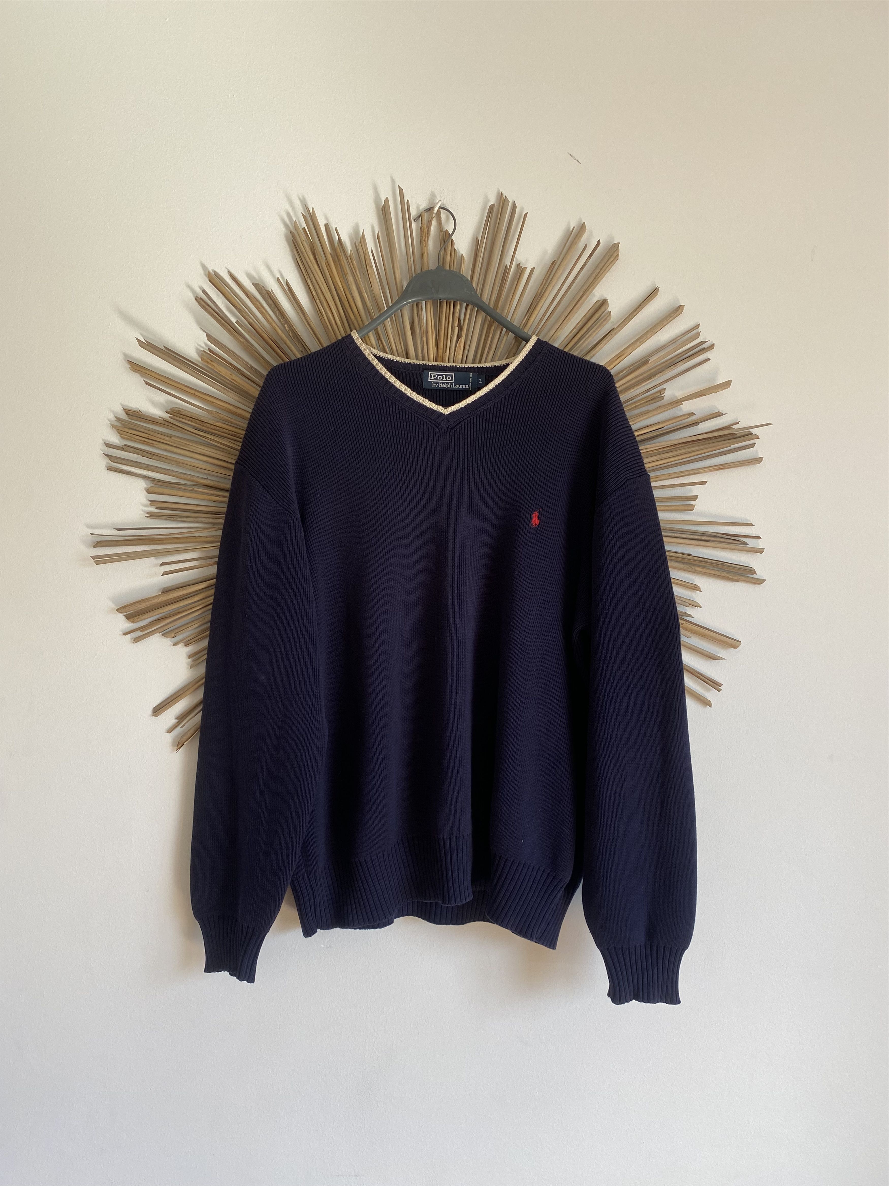 Polo Ralph Lauren Polo Ralph Lauren vintage sweater v-neck mini logo Size US L / EU 52-54 / 3 - 1 Thumbnail