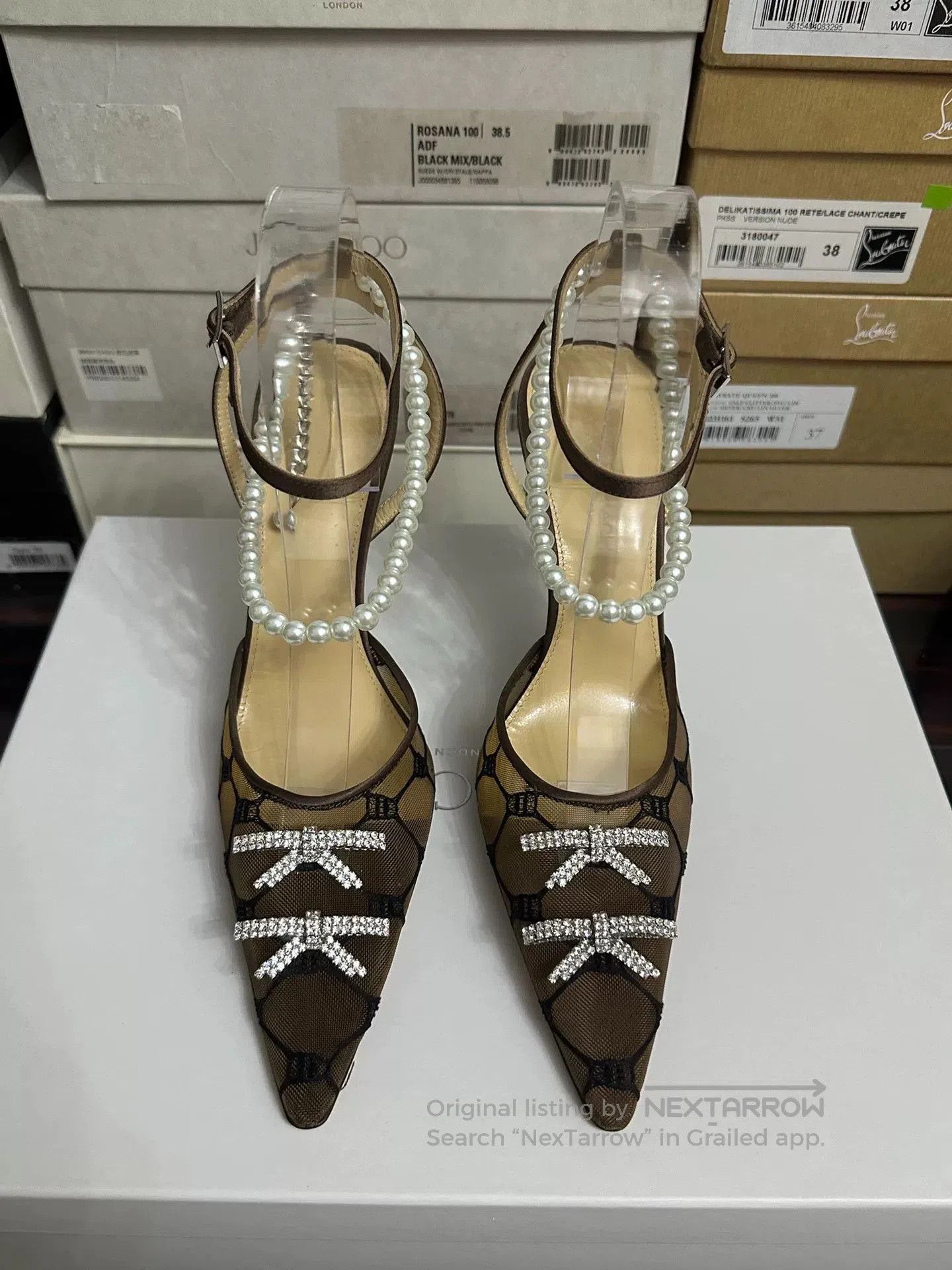 MACH & MACH MACH&MACH Bow High Heels. Size US 6.5 / IT 36.5 - 1 Thumbnail