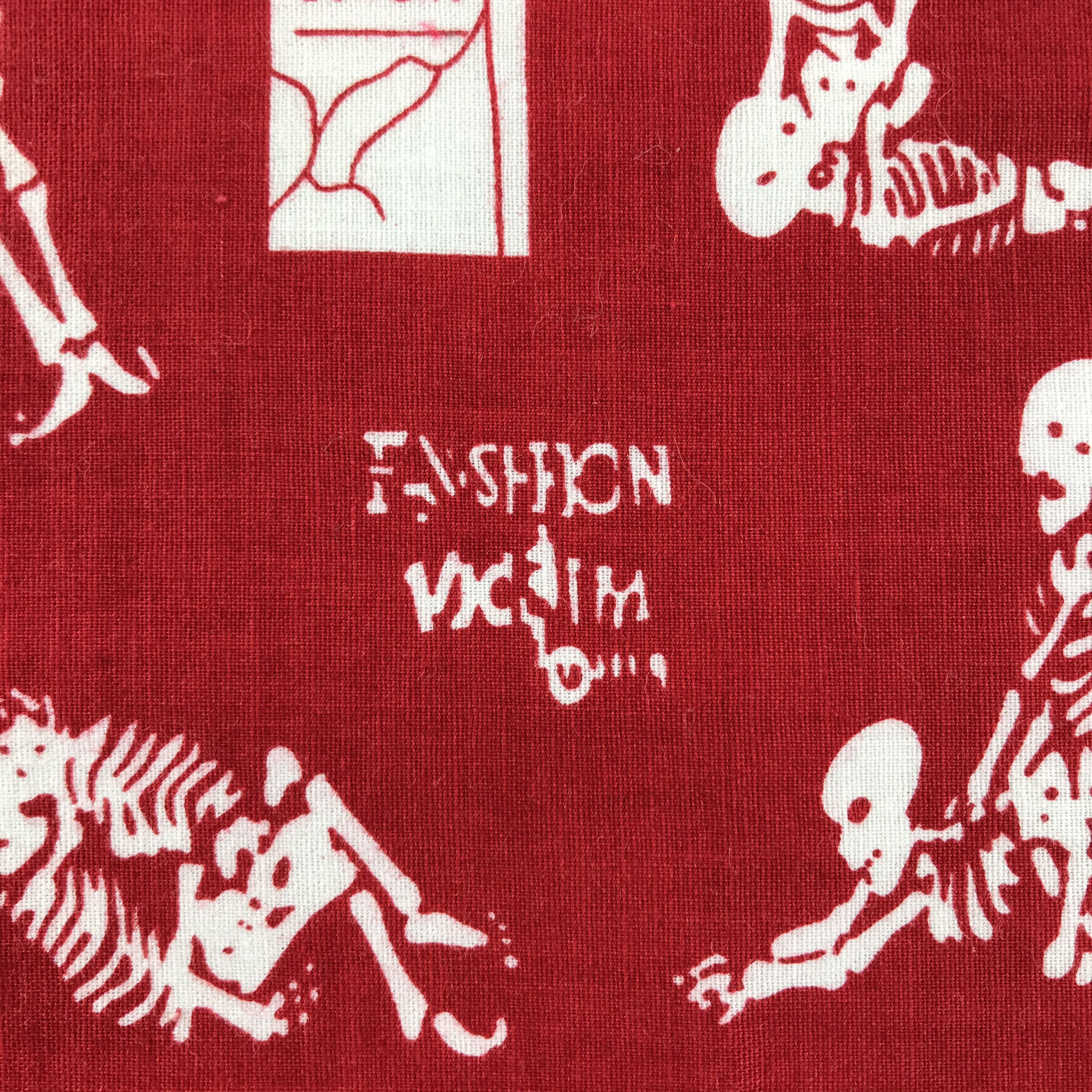 Fashion Victim × Vintage Fashion Victim Bandana / Handkerchief / Neckerchief - S1784 Size ONE SIZE - 3 Thumbnail