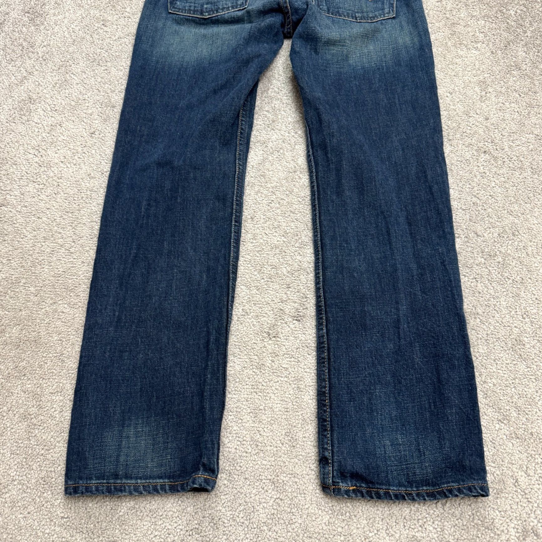 American Eagle Outfitters American Eagle Jeans Men Slim Fit Straight Leg Denim 29x30 Blue Dark Wash Cotton Size US 30 / EU 46 - 3 Thumbnail