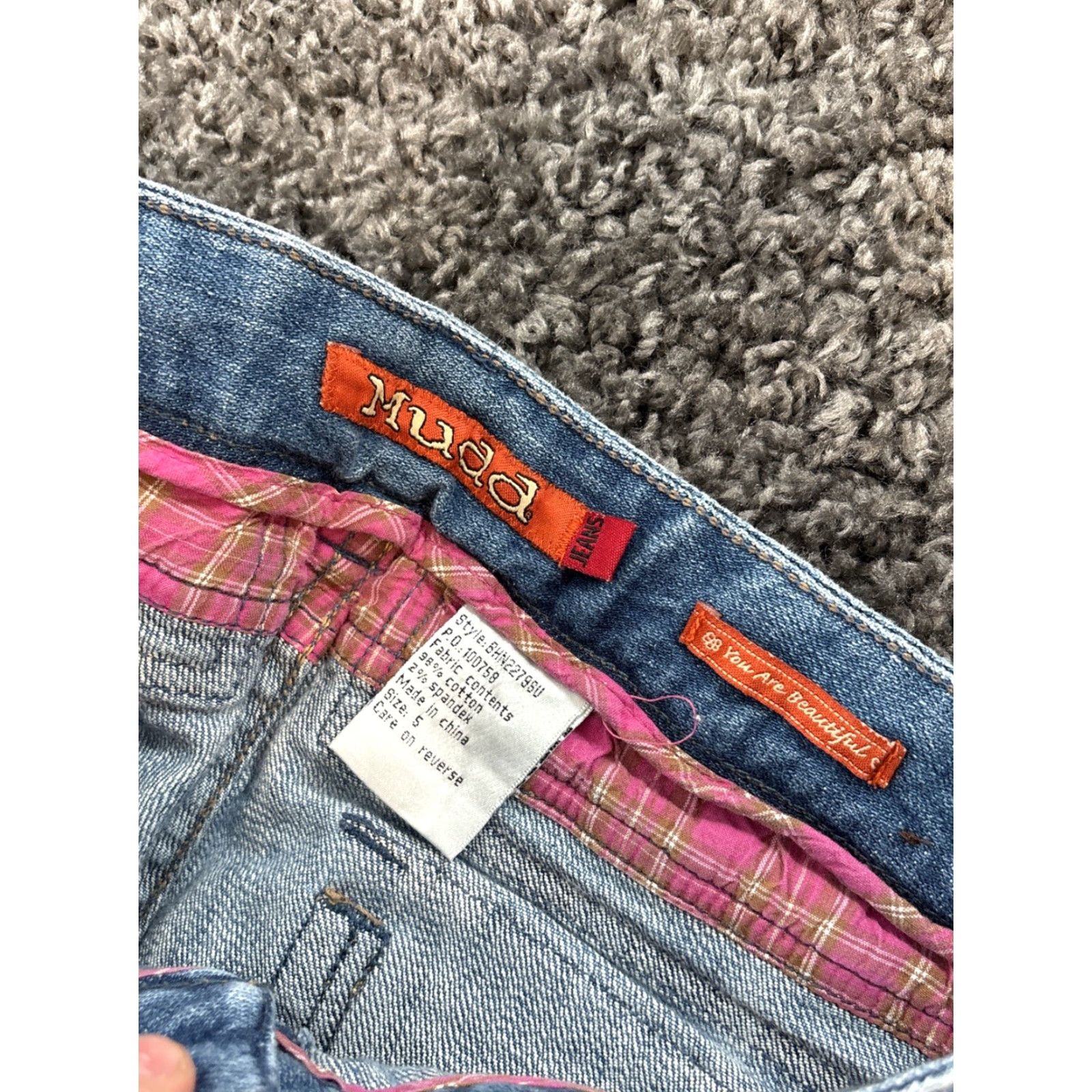Vintage VINTAGE Mudd Jeans Women Bootcut 28x31 Light Wash Distressed 90s Mens Womens Girl? Size 28" / US 6 / IT 42 - 6 Thumbnail