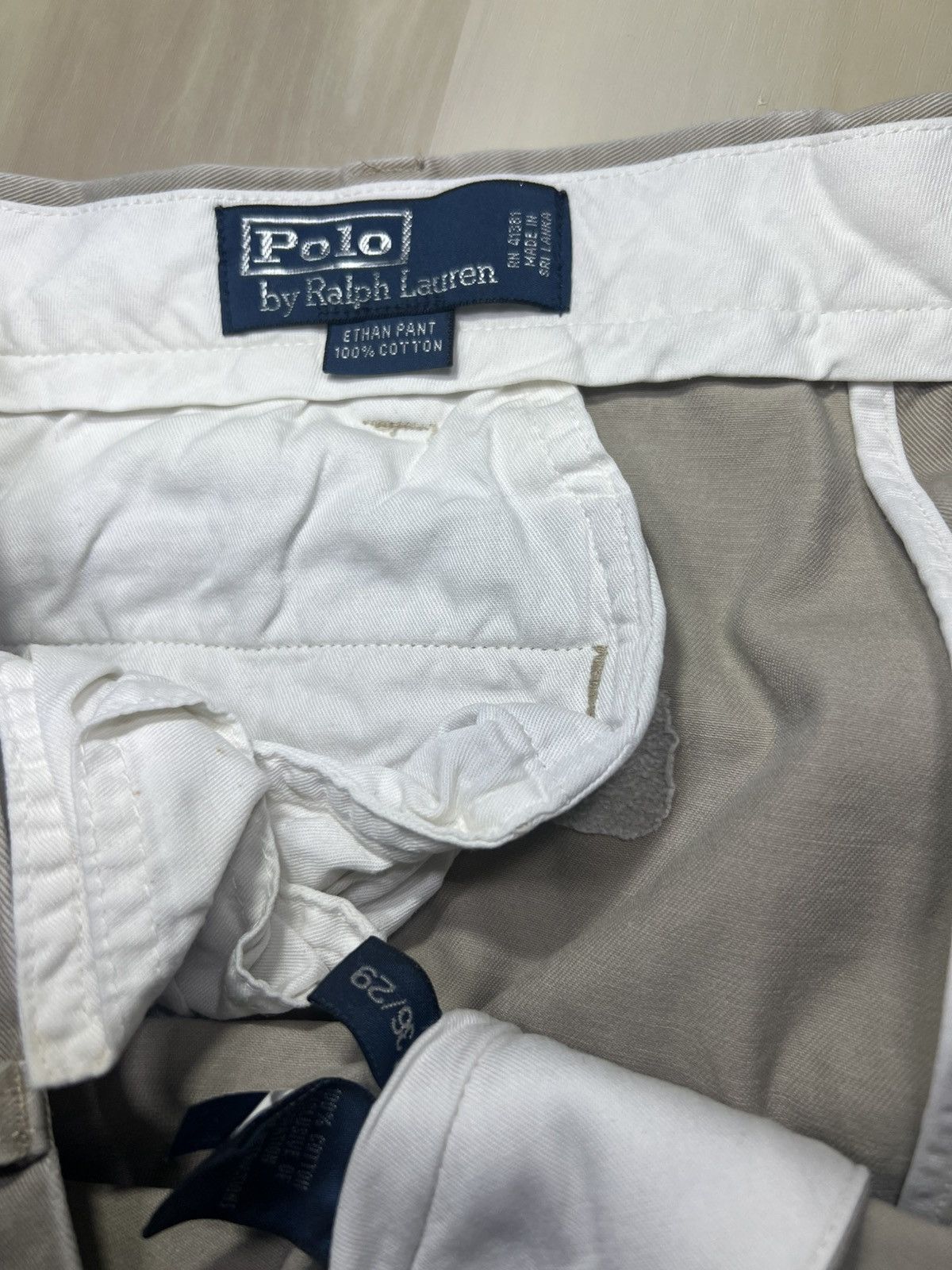 Polo Ralph Lauren Vintage Polo Ralph Lauren Ethan chino pleated trousers 36x29 Size US 36 / EU 52 - 4 Thumbnail
