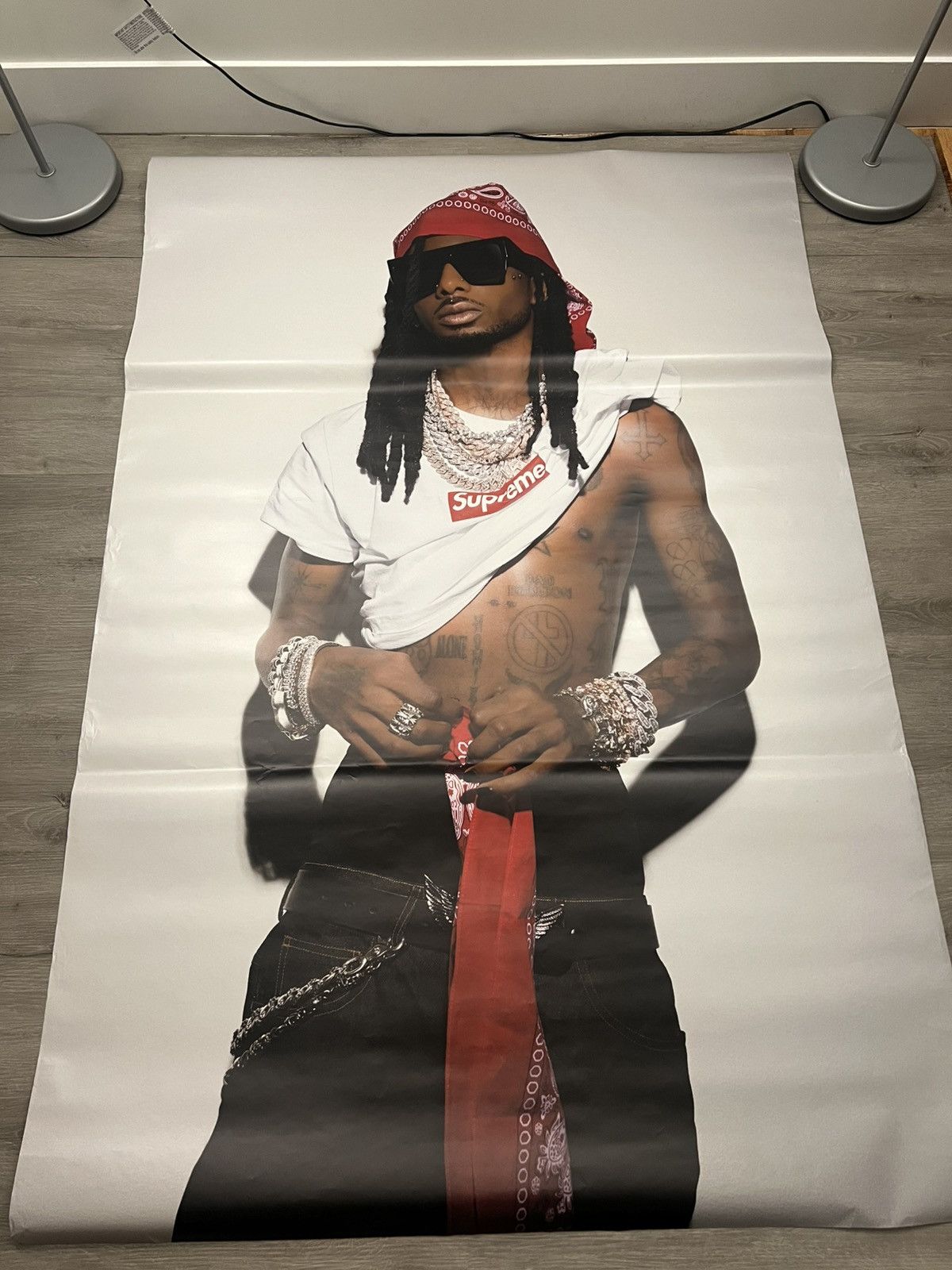 Supreme Supreme Playboi Carti Photo Tee Poster 6ft Size ONE SIZE - 1 Thumbnail
