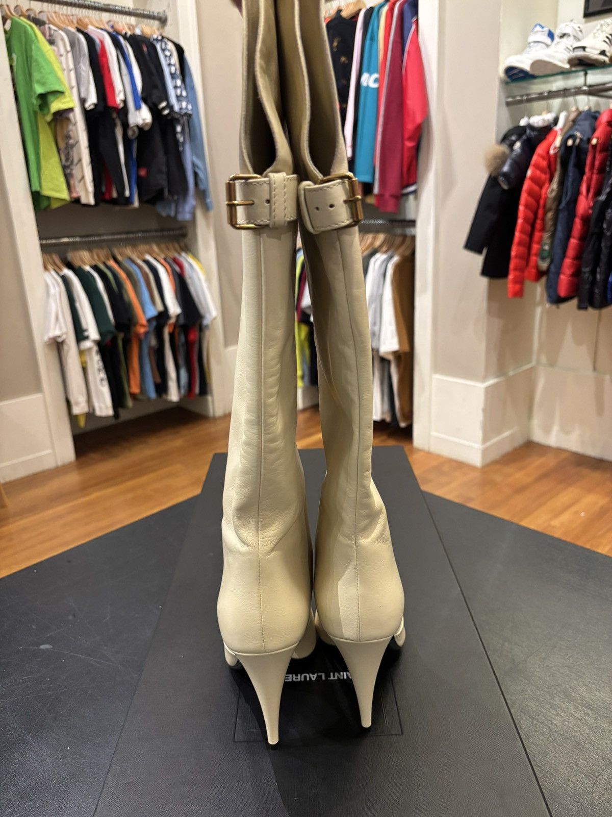Saint Laurent Paris Saint Laurent Vitello Piuma Boot Size US 10 / IT 40 - 6 Thumbnail