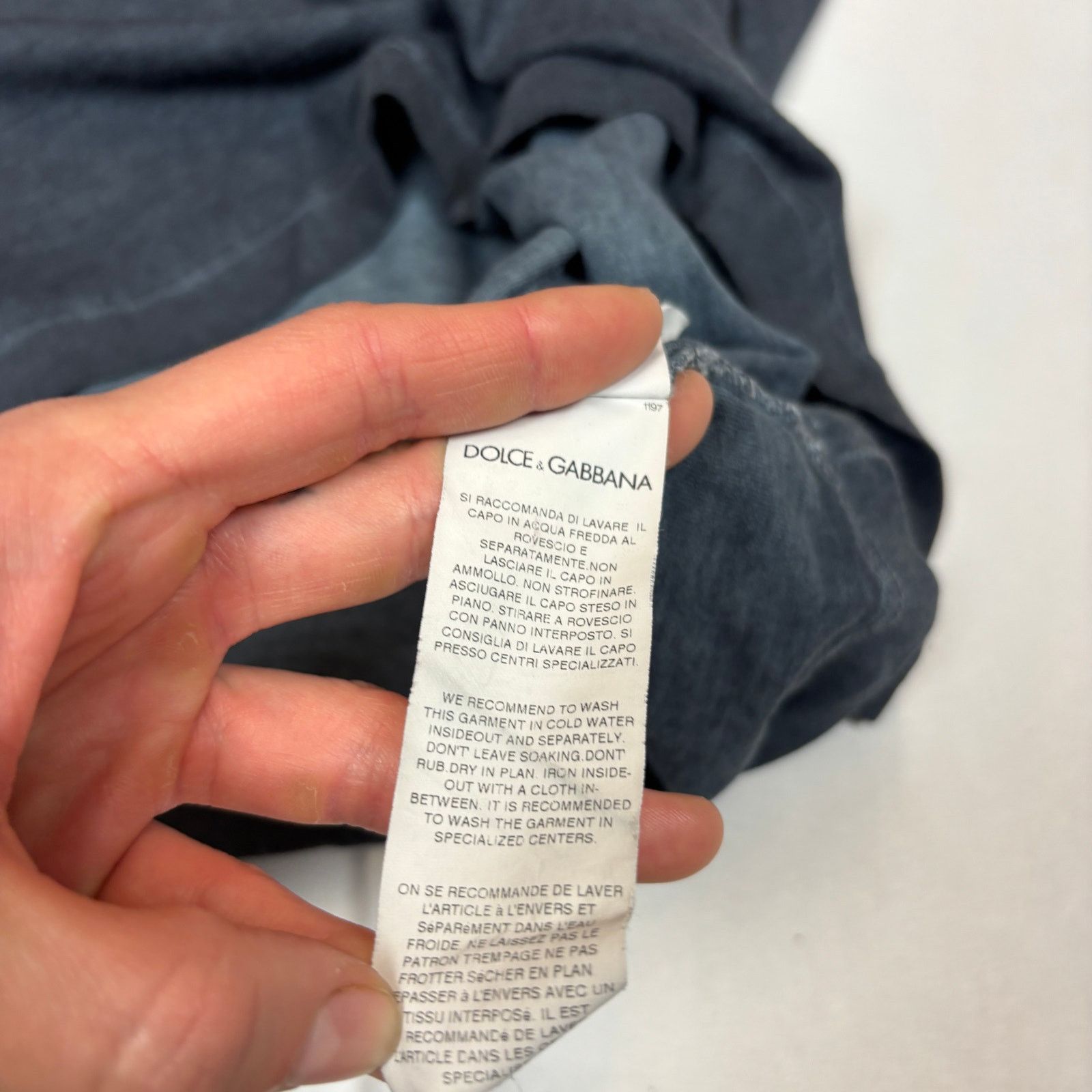 Dolce & Gabbana Rare Dolce & Gabbana Gym Edition Faded Washed Tee Shirt XL Size US XL / EU 56 / 4 - 9 Thumbnail