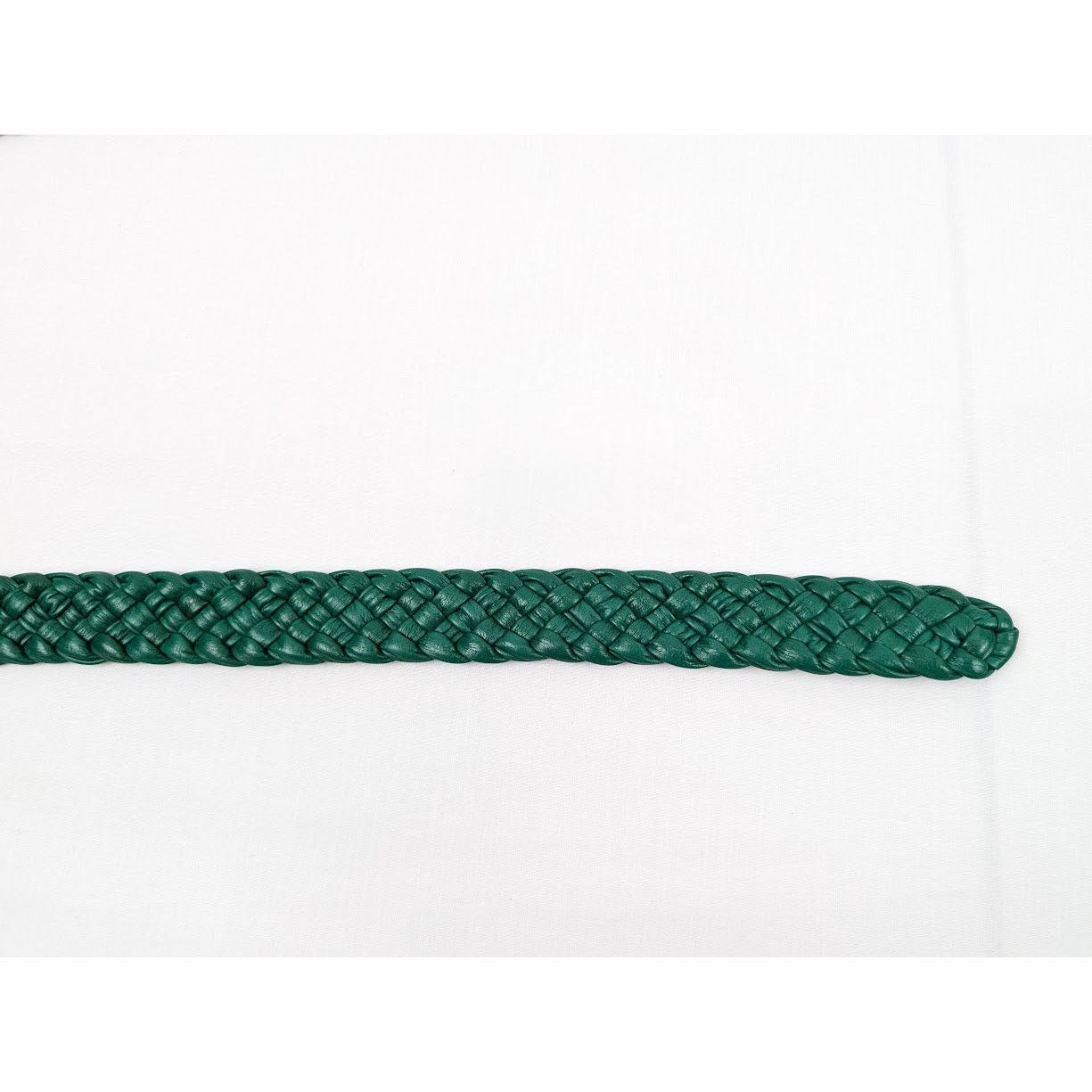 Bottega Veneta o1rshd1 Size: M/ Intreccio Paper Belt in Racing Green/Silver Size ONE SIZE - 9 Thumbnail