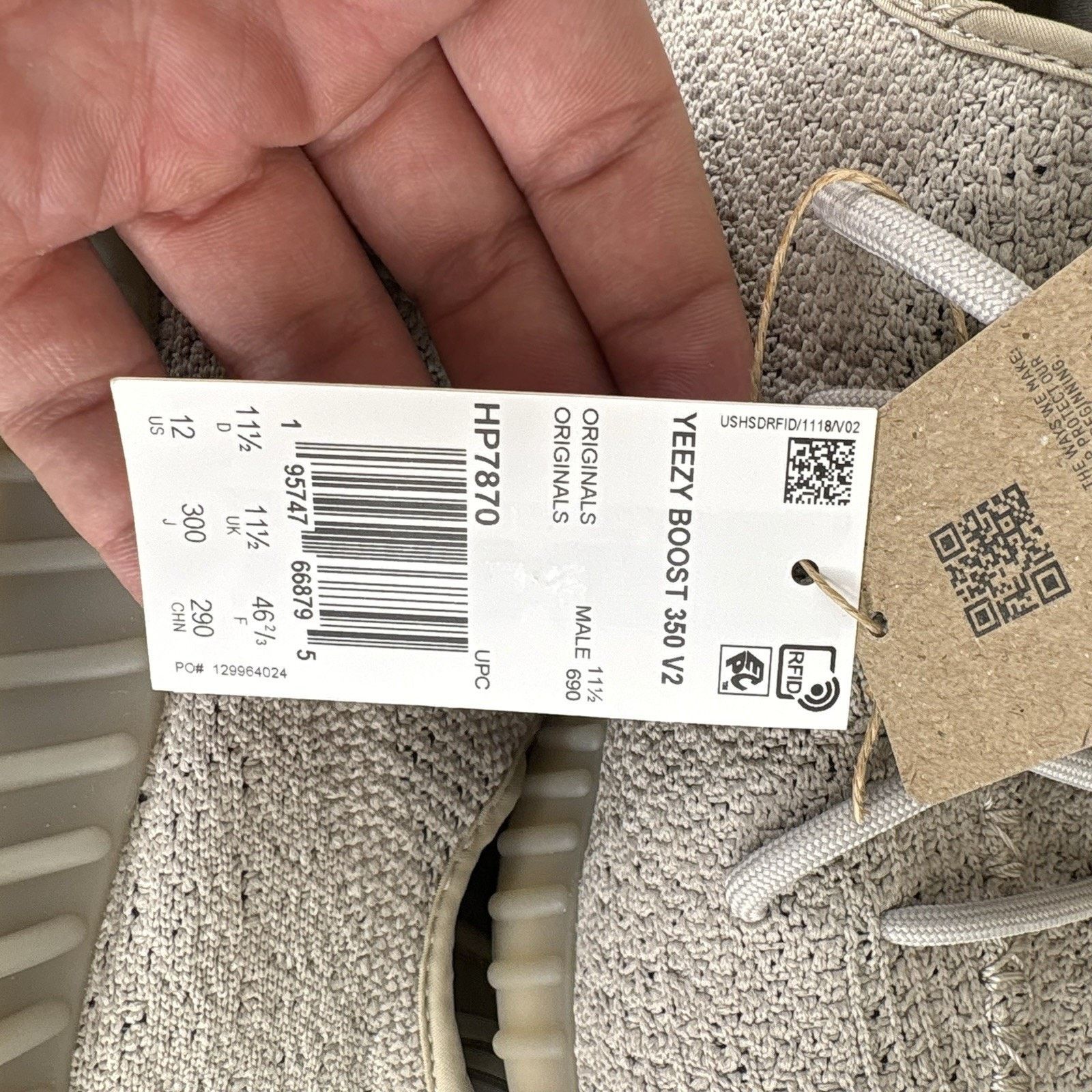 Adidas Size 12 - adidas Yeezy Boost 350 V2 Low Slate Size US 12 / EU 45 - 6 Thumbnail
