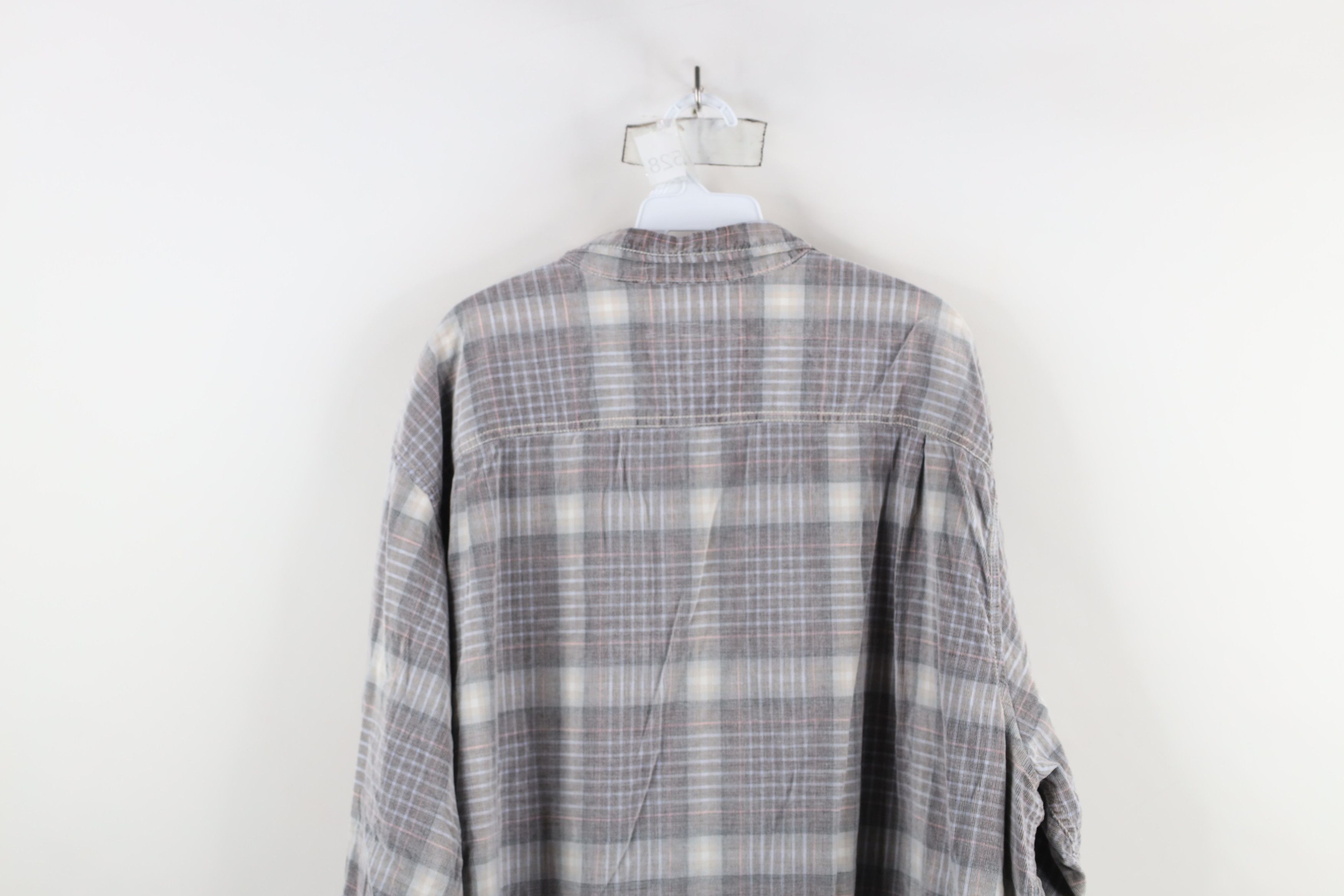 Tommy Bahama × Vintage Vintage Tommy Bahama Corduroy Collared Button Shirt Plaid Size US XXL / EU 58 / 5 - 13 Thumbnail