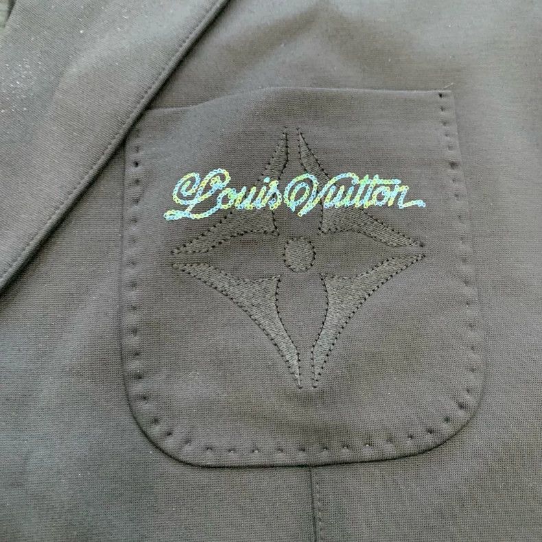 Louis Vuitton Louis Vuitton SS25 black embroidered logo jacket Size US XXL / EU 58 / 5 - 6 Thumbnail