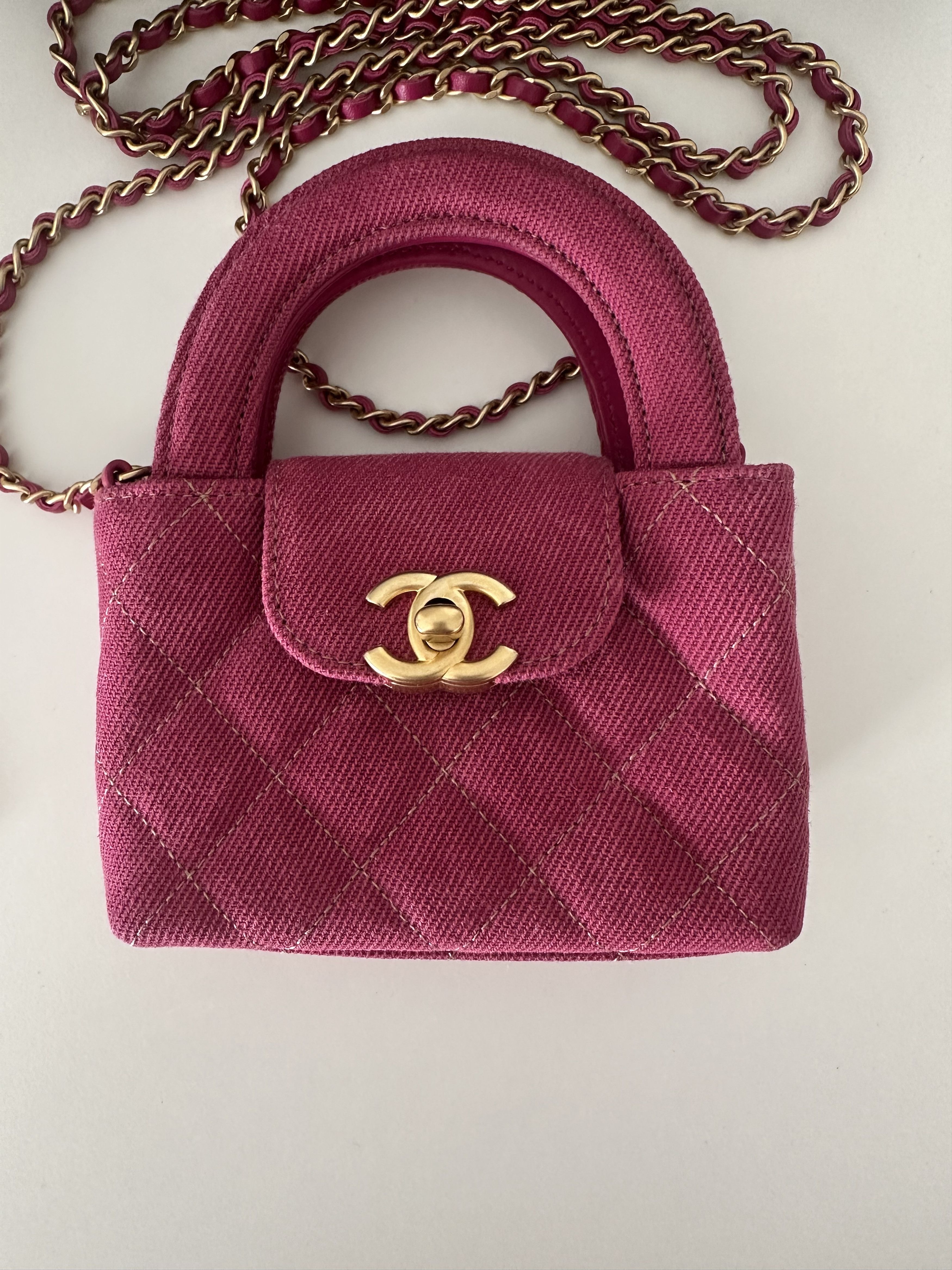 Chanel Chanel Denim Mini Shopping bag with gold hardware Size ONE SIZE - 2 Thumbnail