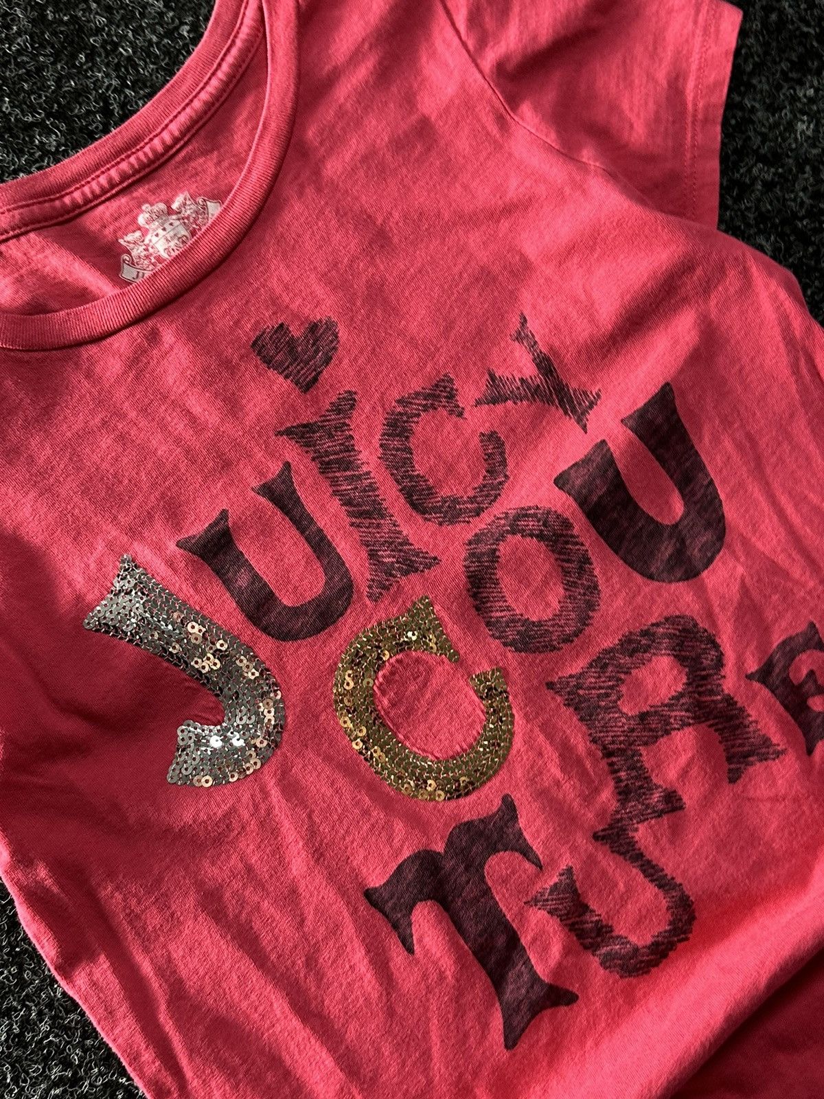 Juicy Couture × Vintage 🚨Vintage JUICY COUTURE avant garde PINK y2k goth tee Size XL / US 12-14 / IT 48-50 - 3 Thumbnail