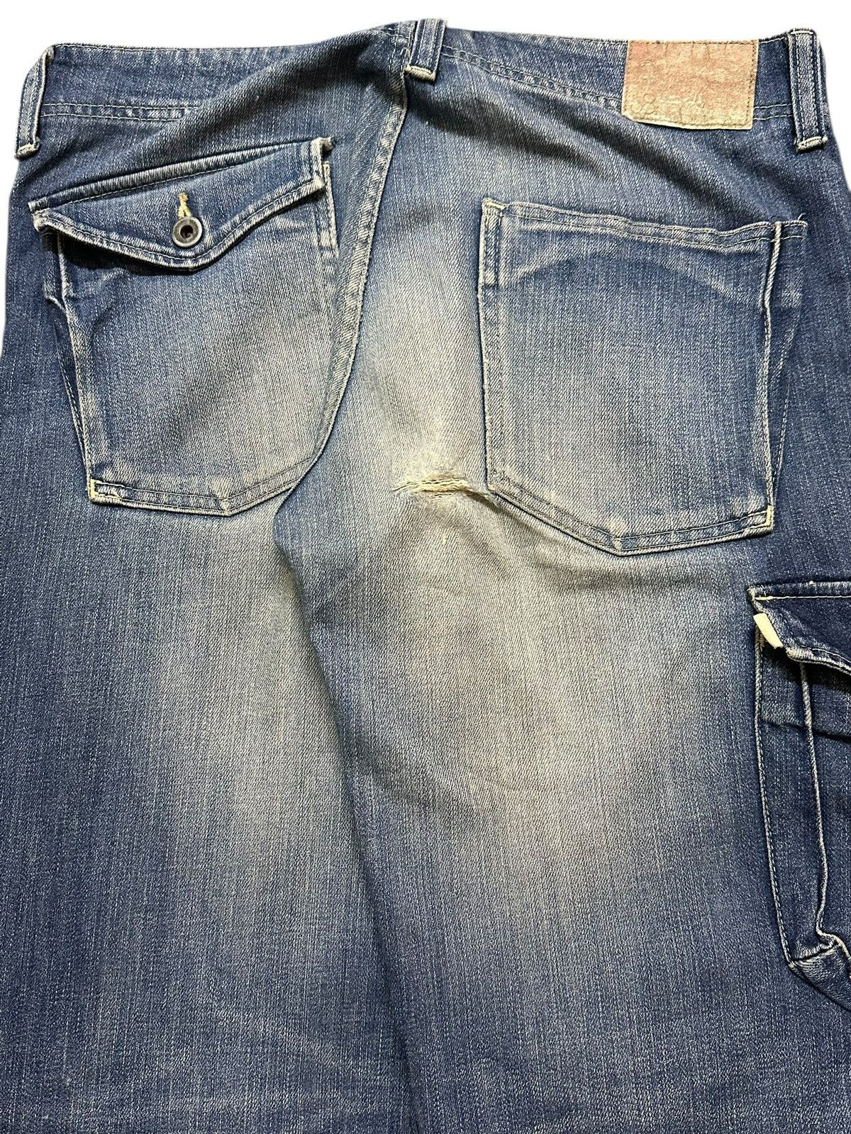 Johnbull Vintage Japan Johnbull Mud Wash Faded Whisker Style Jeans Size US 32 / EU 48 - 6 Thumbnail